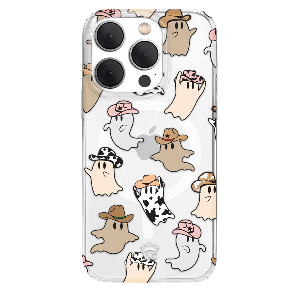 Ghosted Cowboys iPhone Case - Premium Protective Cover for iPhone 12/13/14/15 Pro Max - Western Design with Shockproof & Anti-Scratch Features - Perfect for Outdoor Adventures & Western Style Lovers