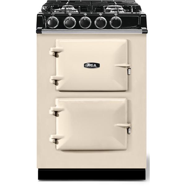 AGA 24-Inch Classic City Dual Fuel Range ATC2DF LIN - Professional Gas & Electric Stove for Compact Kitchens, Perfect for Apartments, Small Homes & Urban Living