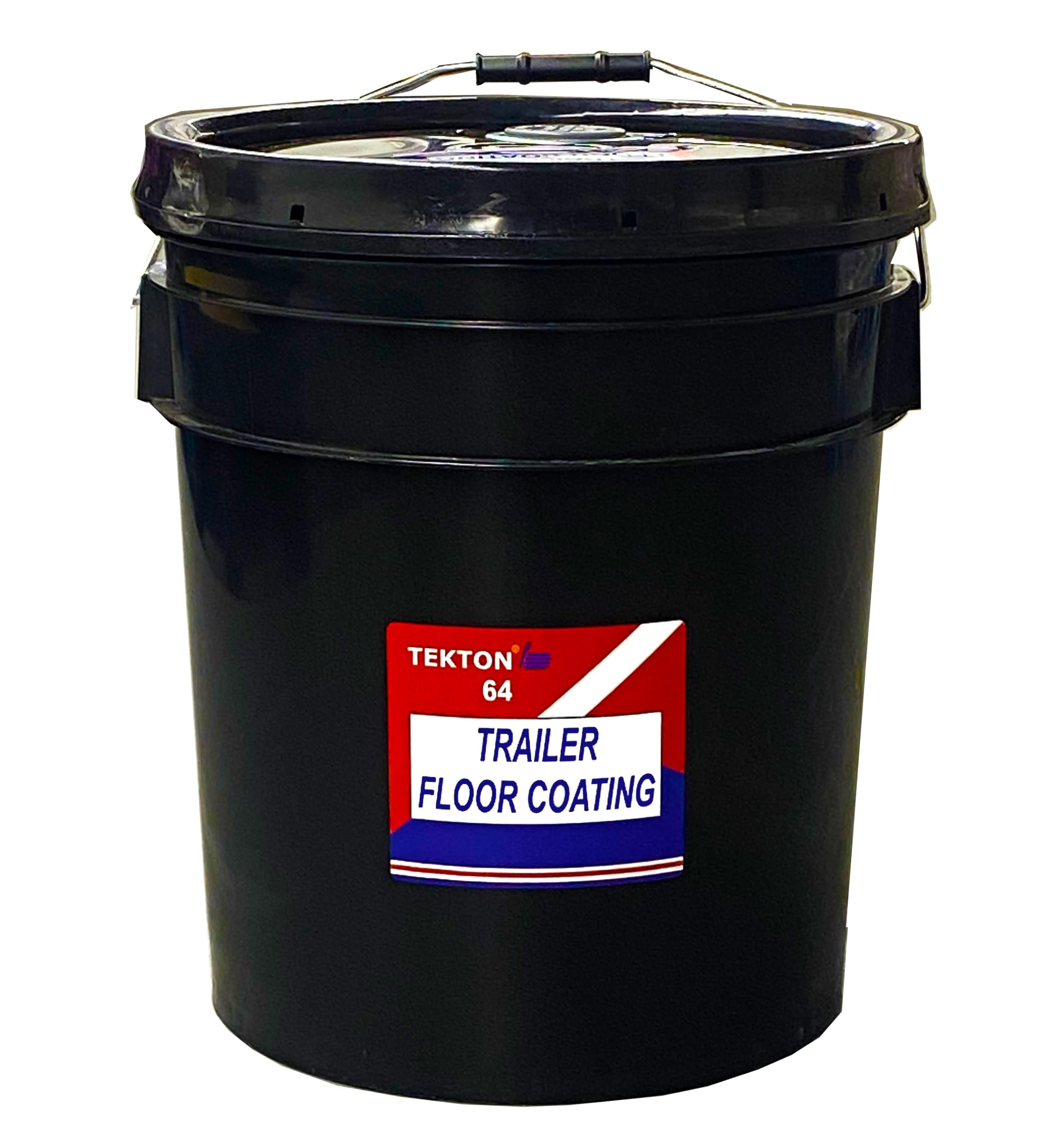 Non-Skid Gray Paint for Trailer Floors, Ramps & Walls – 4.5 Gallon Pail with 2 Foam Rollers – Durable Protective Coating for Heavy-Duty Use in Warehouses, Garages & Industrial Spaces
