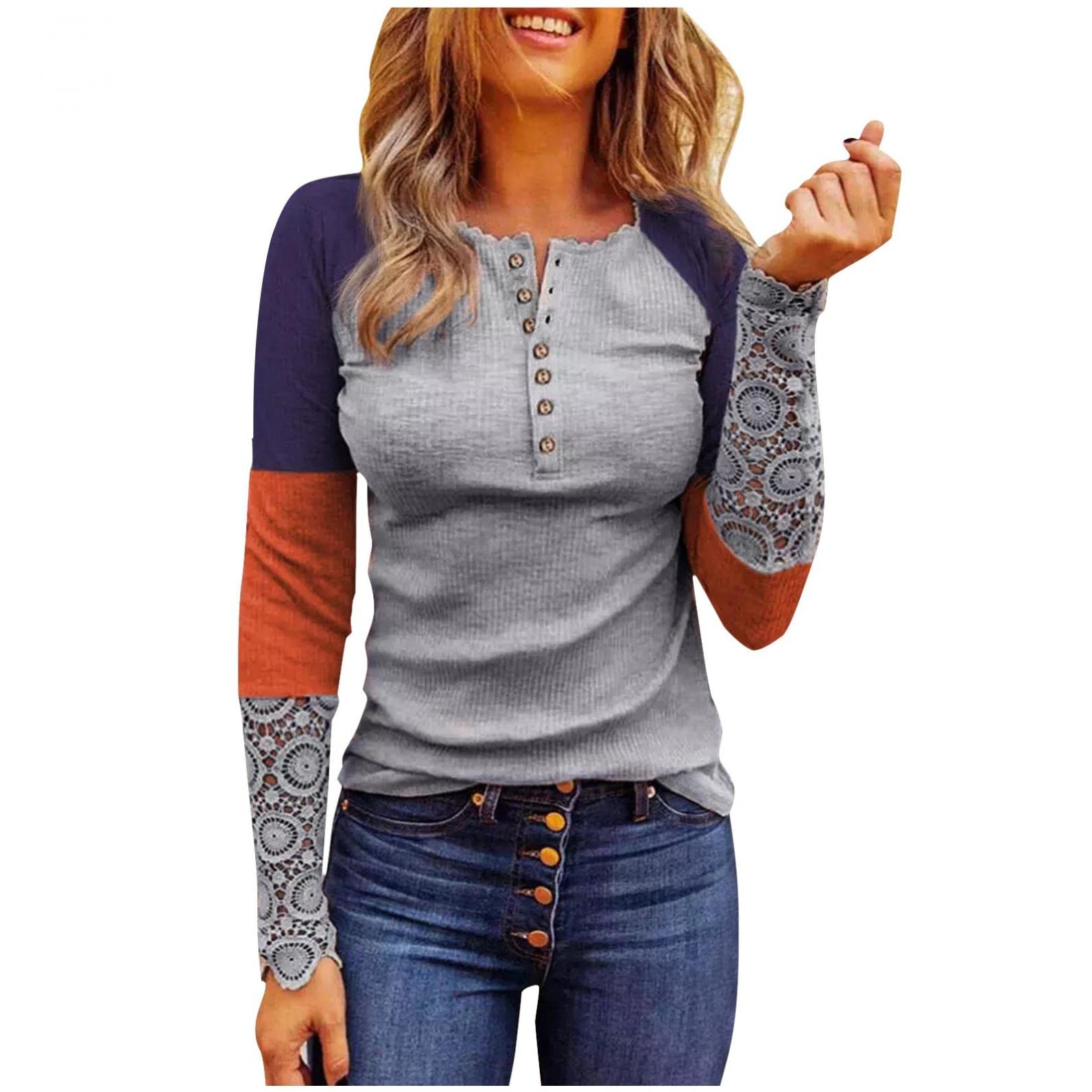 Women's Casual Heart Print Long Sleeve Pullover Sweater - Soft Hoodies & Blouses for Everyday Wear | Cozy Fall/Winter Fashion, Office Outfits & Weekend Comfort