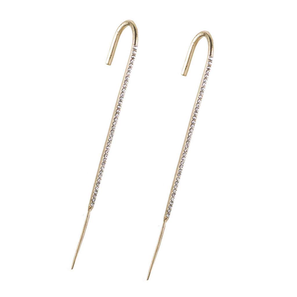Fashionable Crawler Earrings for Women & Men - 2PCS Wrap Hoop Ear Hooks | Perfect for Parties, Dating & Everyday Wear
