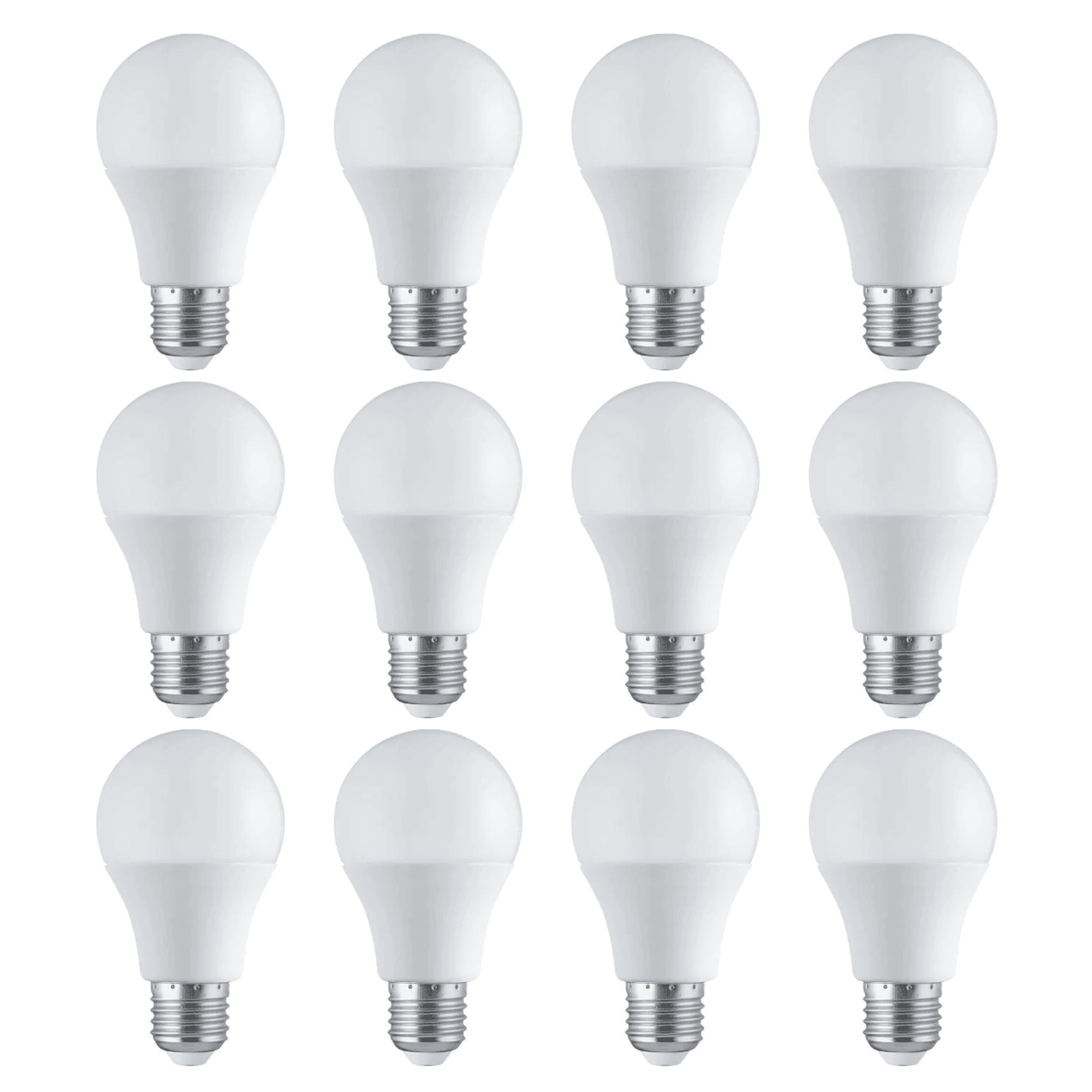 12 Pack E27 LED Dimmable Light Bulbs 10W (60W Equivalent) - Warm White 2700K, Energy Saving Bulbs for Home, Bedroom, Living Room, Office Lighting