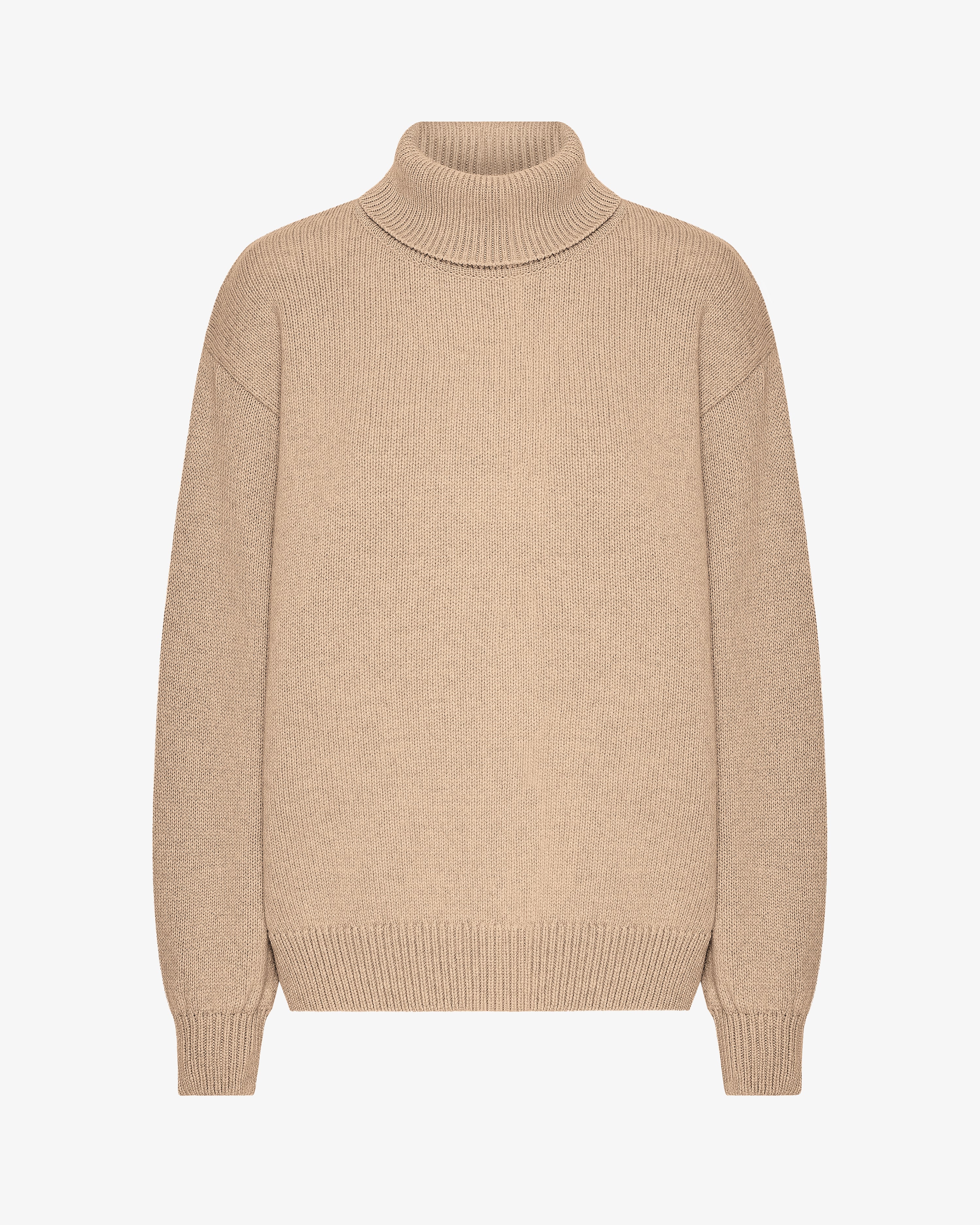 Premium Merino Wool Turtleneck Sweater for Women - Soft & Warm Honey Beige Winter Pullover - Perfect for Office, Travel & Casual Outfits