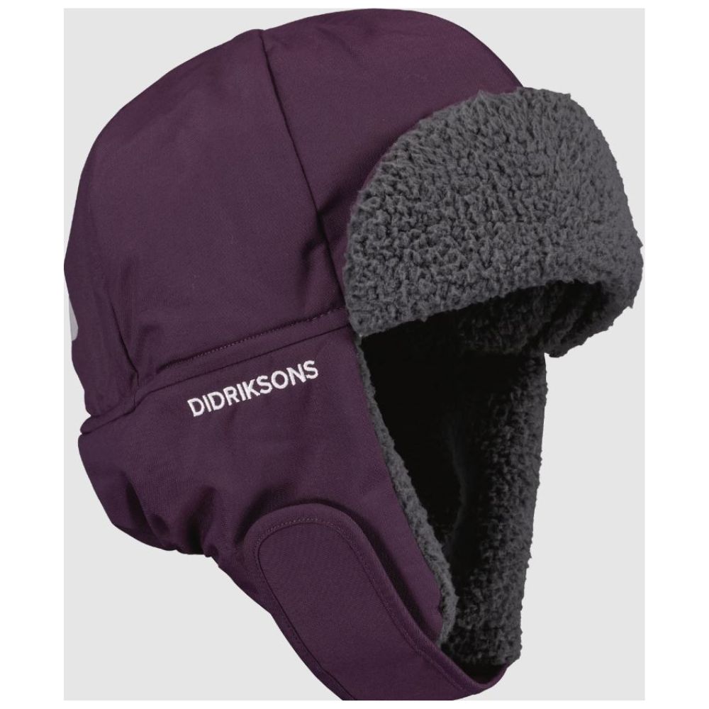 Didriksons Biggles Winter Hat for Men & Women - Warm Plumb Beanie for Cold Weather - Perfect for Skiing, Snowboarding & Outdoor Activities