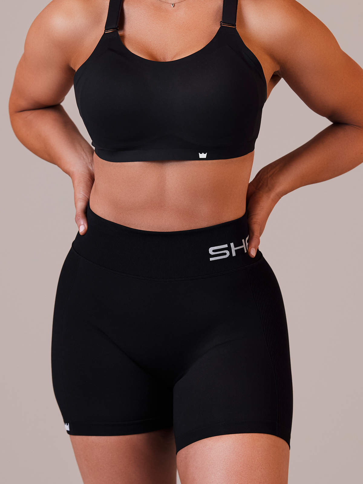 Seamless Shorts for Women - High Waist Yoga Running Workout Shorts - Stretchy Comfortable Athletic Shorts in Black - Perfect for Gym, Lounge & Active Wear