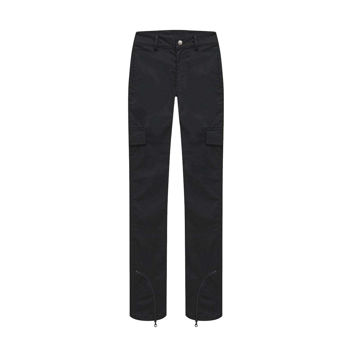 Men's Front Zip Cargo Pants with Multiple Pockets - Tactical Military Style Work Pants for Outdoor Hiking, Camping & Casual Wear
