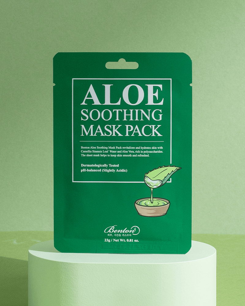 Benton Aloe Vera Soothing Face Mask Pack - Hydrating & Calming for Sensitive Skin - Perfect for Post-Sun Care & Daily Skincare Routine