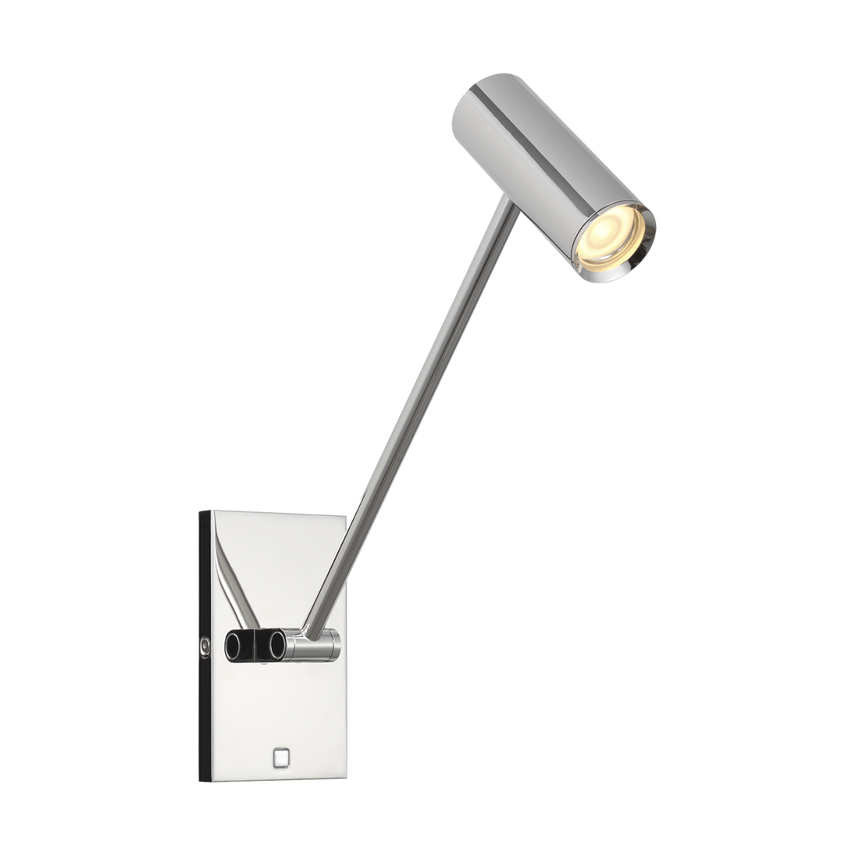 Ponte Small Task Sconce Wall Light - Adjustable Arm LED Reading Light for Bedroom, Study, Office - Modern Minimalist Desk Lamp with Flexible Gooseneck Design