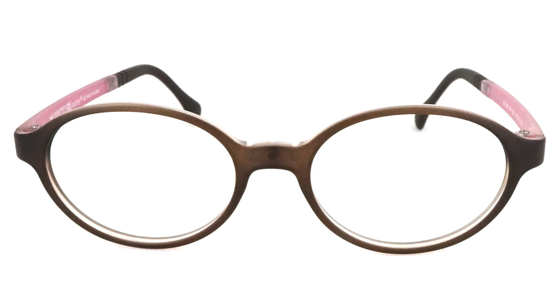 Kids Plastic Eyeglasses KR560 - Brown Frame for Boys & Girls - Perfect for Dress-Up, Role Play, and Costume Parties