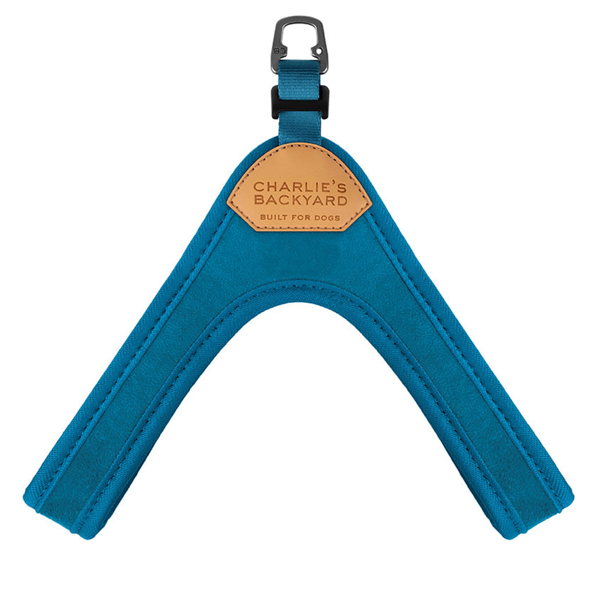 Charlie's Backyard Buckle Up Easy Harness for Dogs - Adjustable Pet Safety Vest with Quick-Release Buckles, Durable Nylon Material (Blue) - Perfect for Walking, Hiking & Outdoor Adventures