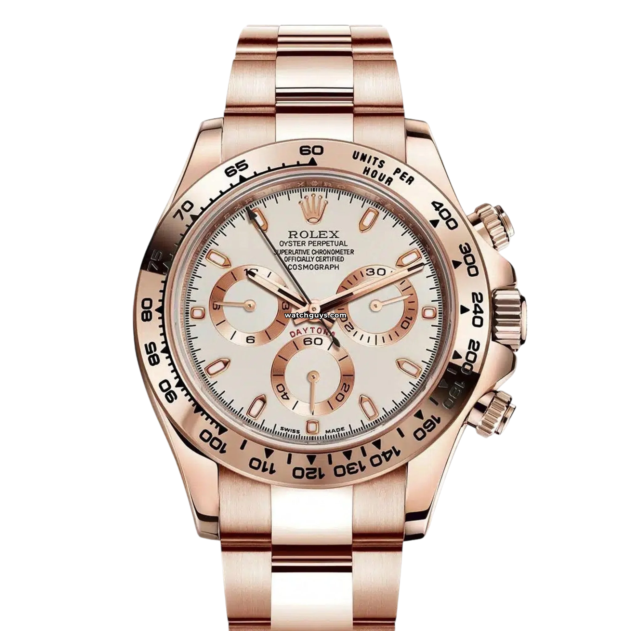 Rolex Daytona 116505 Ivory Oyster Watch - Luxury Automatic Chronograph for Men - Perfect for Business, Gala Events & Special Occasions