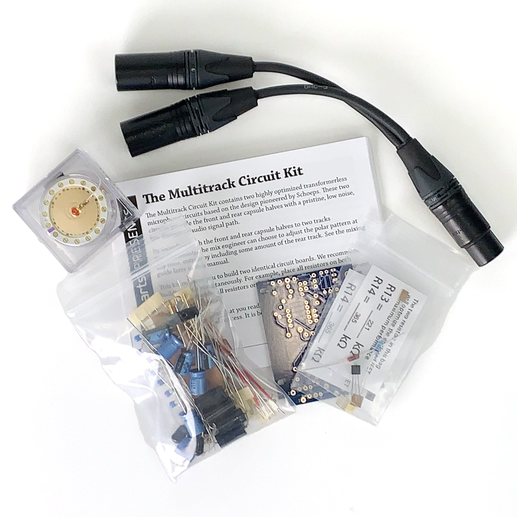 Professional Multitrack Microphone Circuit Kit for Home Studio Recording - Perfect for Podcasting, Voice Overs & Music Production