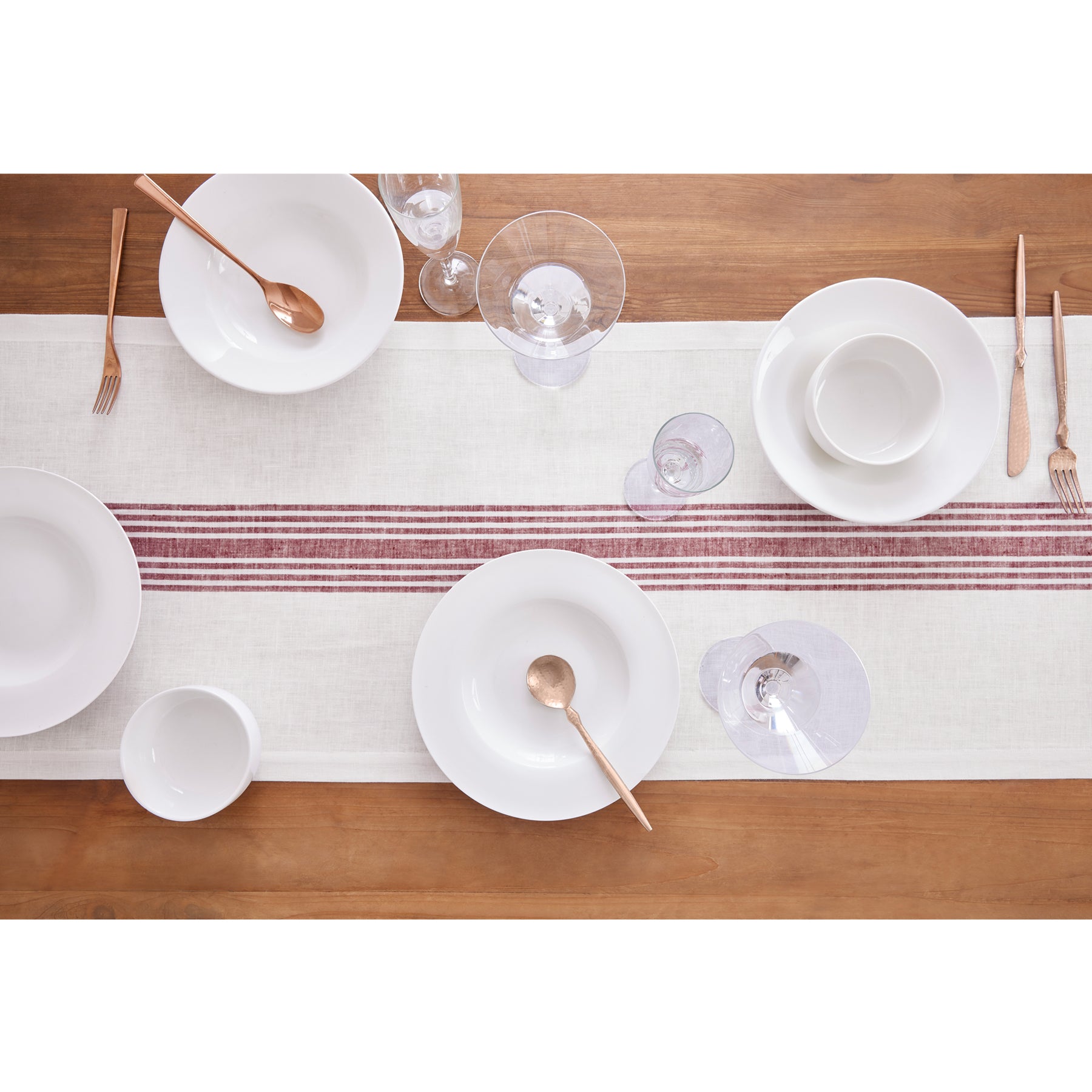 Farmhouse Table Runner - 16 Inch & 18 Inch Wide Cotton Linen Blend - Perfect for Dining Tables, Kitchen Decor & Rustic Weddings
