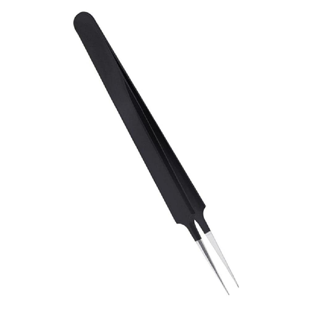 Professional Stainless Steel Eyelash Extension Tweezers - Straight & Curved Tip Volume Lash Tweezers for Precise Eyebrow Shaping & Lash Application - Perfect for Salon Professionals & DIY Beauty Kits