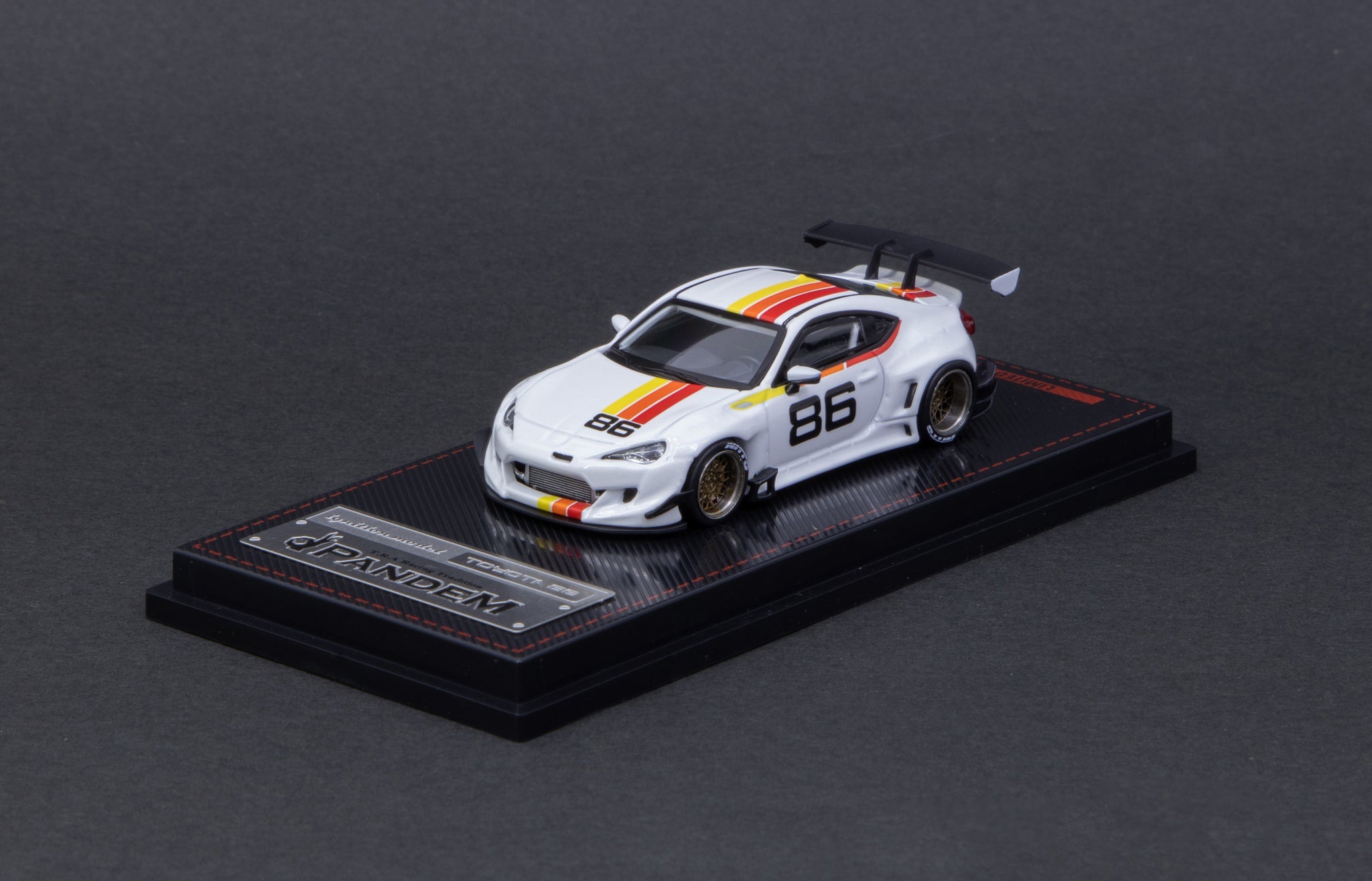 1:64 Scale Toyota 86 Pandem V3 Widebody Diecast Model Car - White Collectible Toy Vehicle for Car Enthusiasts & Display - Perfect for Racing Collections, Office Decor, and Gift Giving