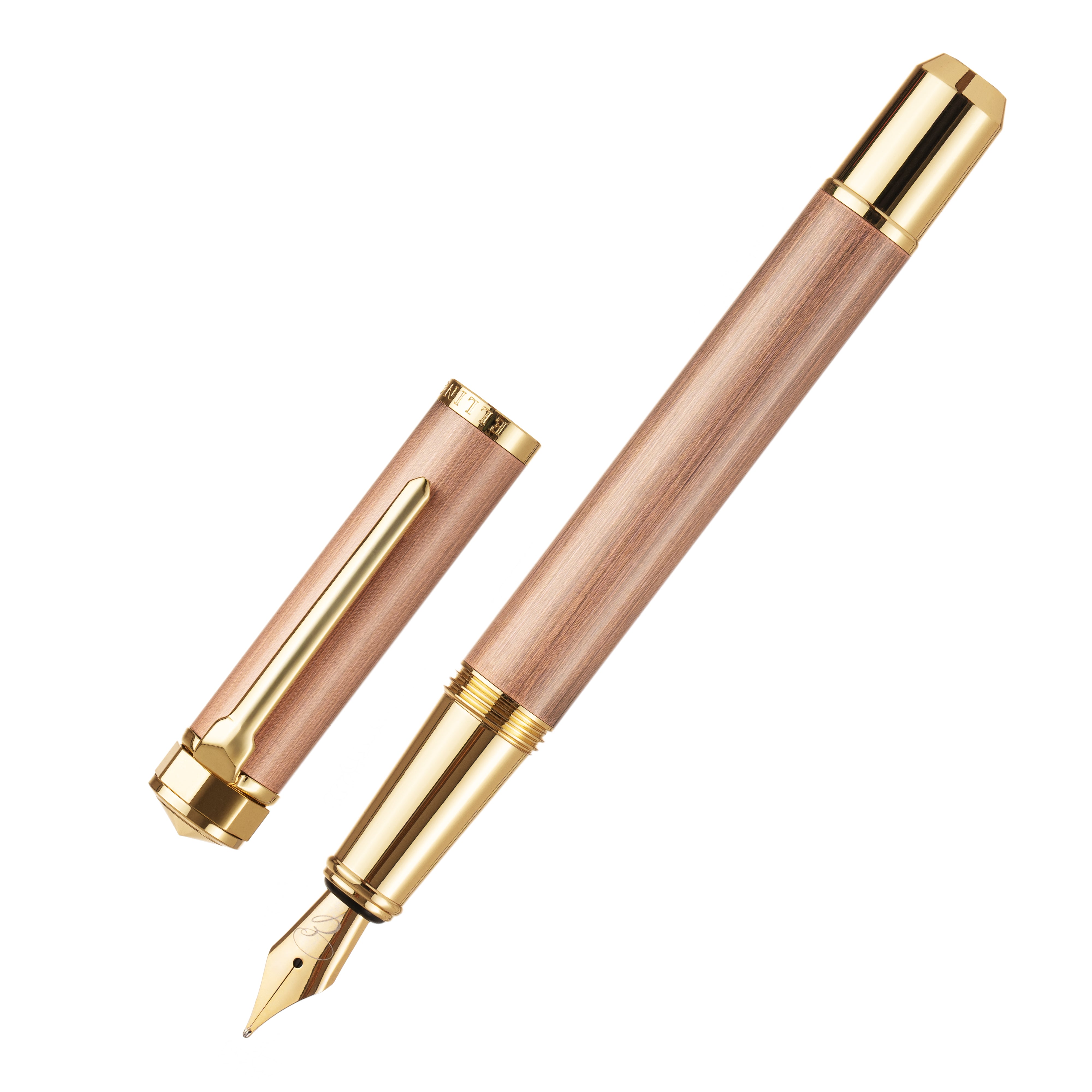 Premium Copper Ember Pocket-Sized Fountain Pen - Elegant Writing Tool for Journaling, Note-Taking & Gift Giving - Perfect for Travel, Office & Everyday Use