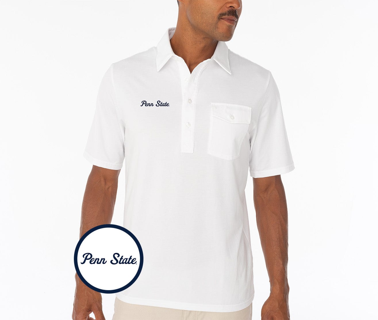 Penn State Coach's Performance Players Shirt - Official NCAA Football Jersey - White - Breathable & Moisture-Wicking for Training & Game Day (Perfect for Fans, Players & Coaches)