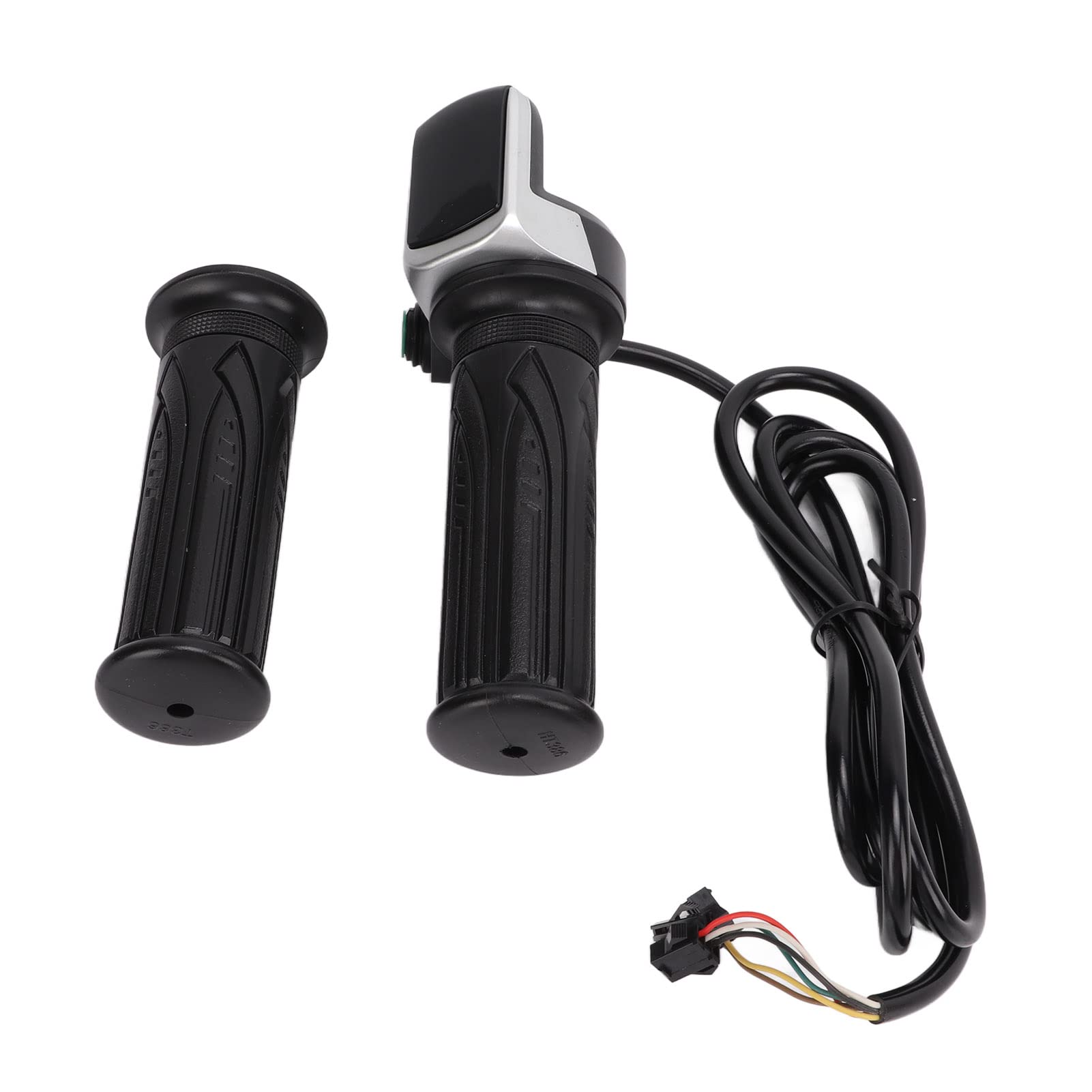 Stable Rubber Electric Bike Throttle Grip - Flexible Sensitive Non-Slip with LED Display for E-Bike & Scooter - Perfect for Commuting, Off-Road & Urban Riding