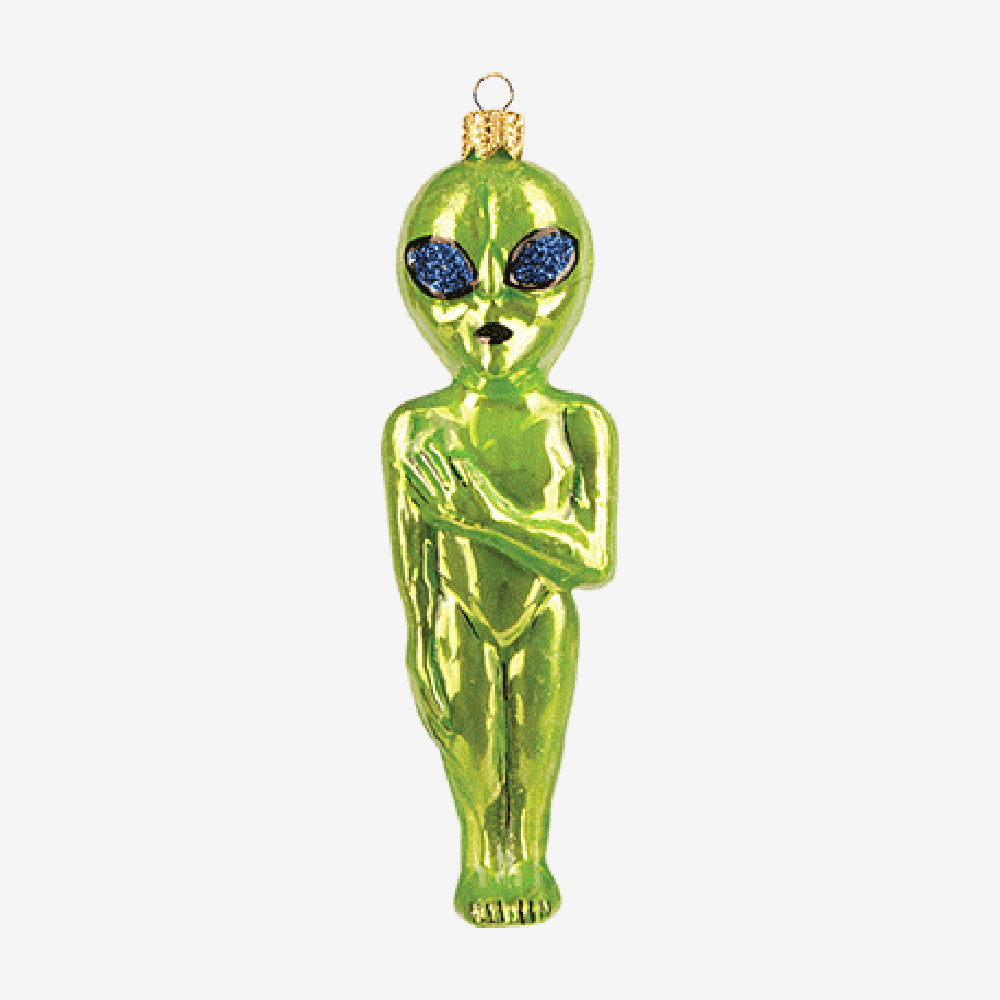 Alien-Themed Home Decor Ornament - Perfect for Sci-Fi Lovers, Space Enthusiasts & Unique Gift Ideas - Great for Christmas Tree, Shelf Display & Party Decorations