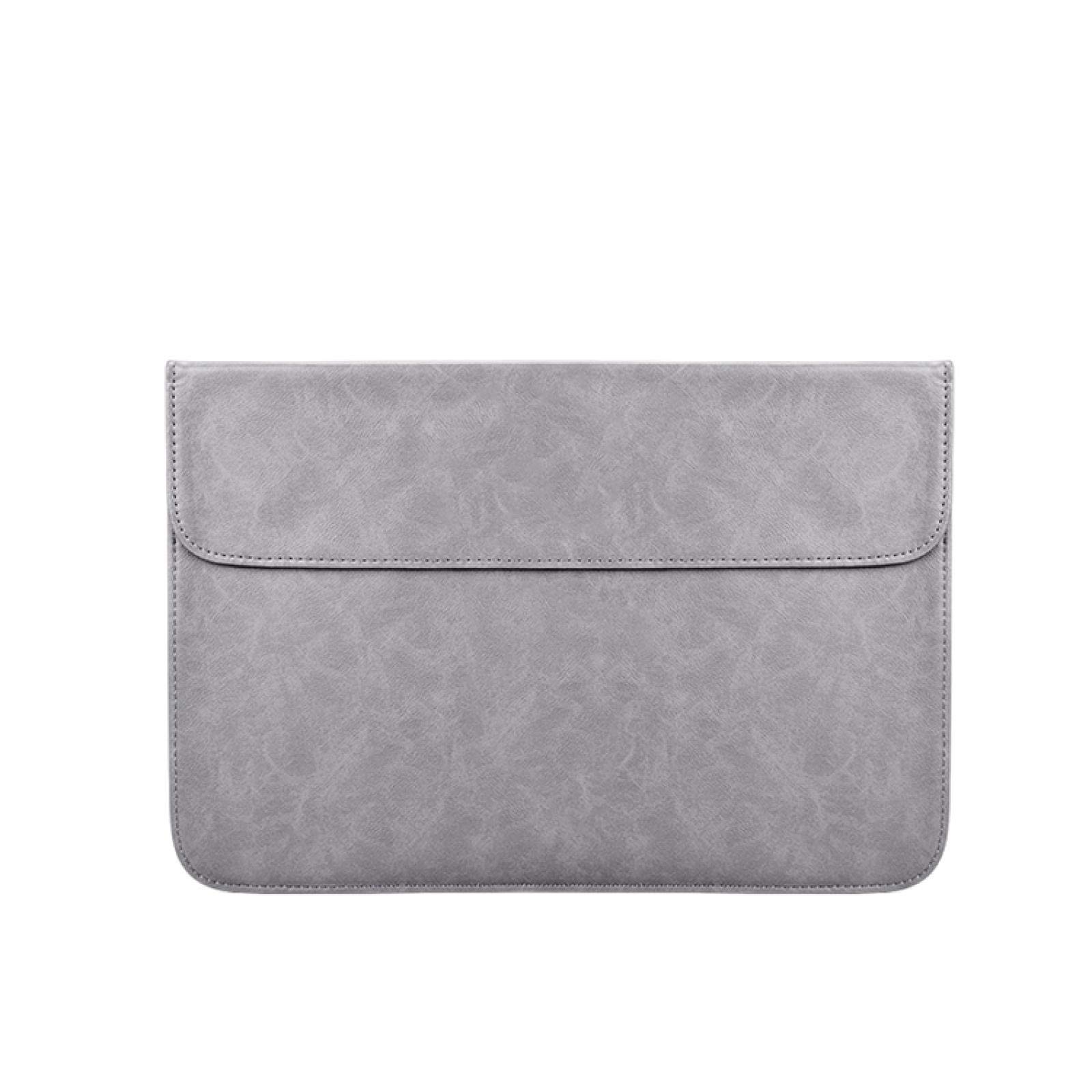 Premium PU Leather Laptop Sleeve for 15.4 Inch Laptops - Horizontal Design with Invisible Magnetic Closure - Protective Inner Case for MacBook Pro, Dell XPS, HP Envy - Perfect for Office, Travel & School Use