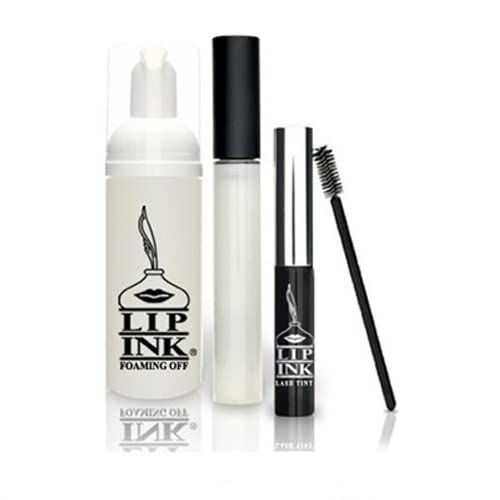 LIP INK Organic Vegan 100% Smearproof Waterproof Lash Color Kit - Long Lasting Blue Mascara for Sensitive Eyes | Perfect for Daily Wear, Parties & Special Occasions