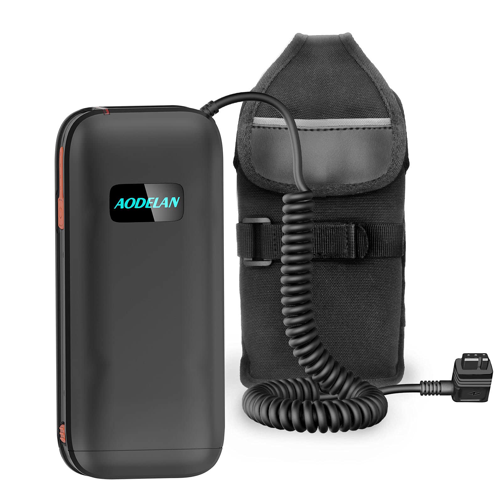 AODELAN External Flash Battery Pack - Rapid Flash Recycling & Portable Power for Nikon Speedlite SB900, SB910, SB5000 - Replaces Nikon SD-9 (12 AA Batteries) - Perfect for Wedding Photography, Studio Shoots & Outdoor Events