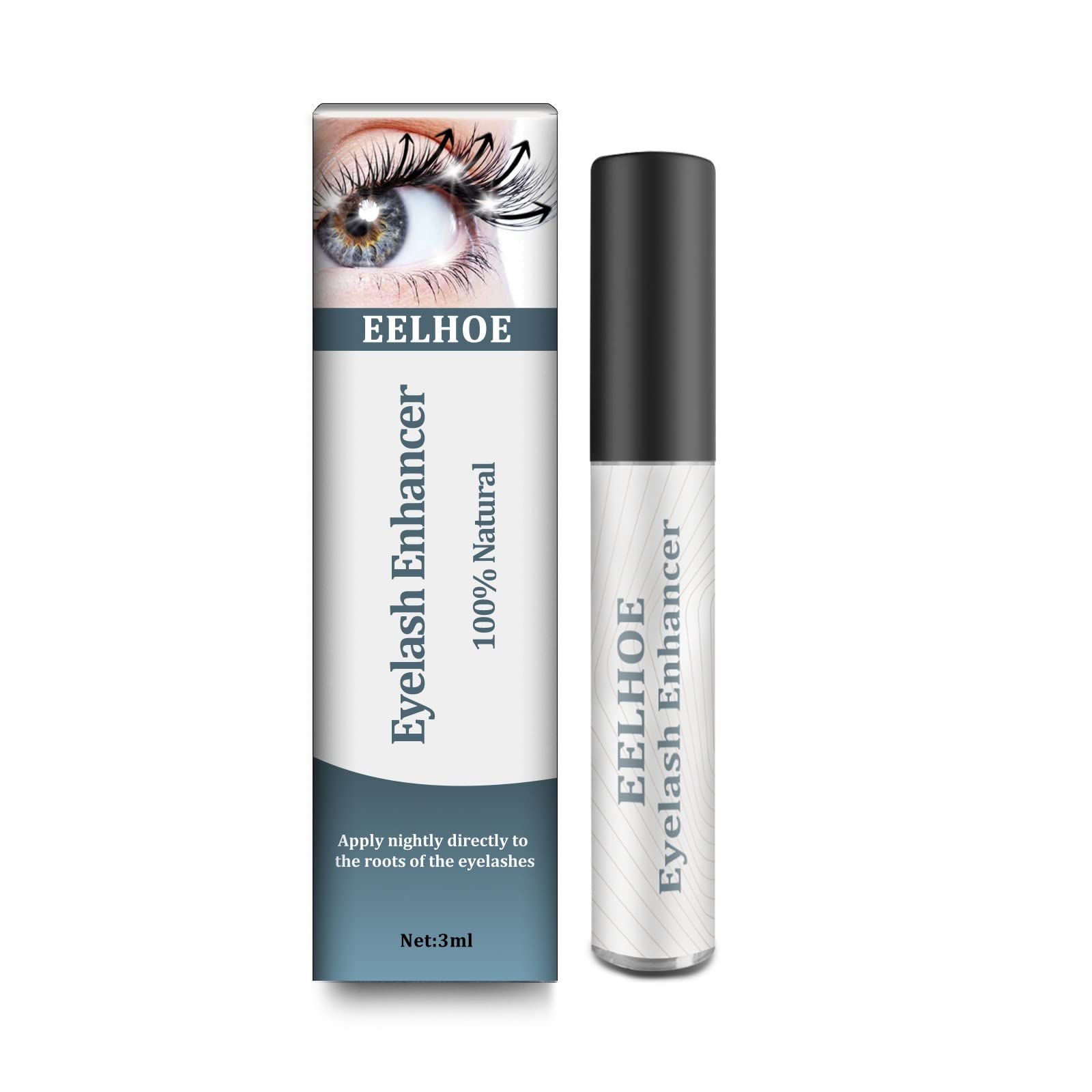 Premium Eyelash Growth Serum for Longer, Thicker Lashes - Hypoallergenic & Non-Irritating Lash Boost Formula - 3ml - Perfect for Daily Use & Sensitive Eyes
