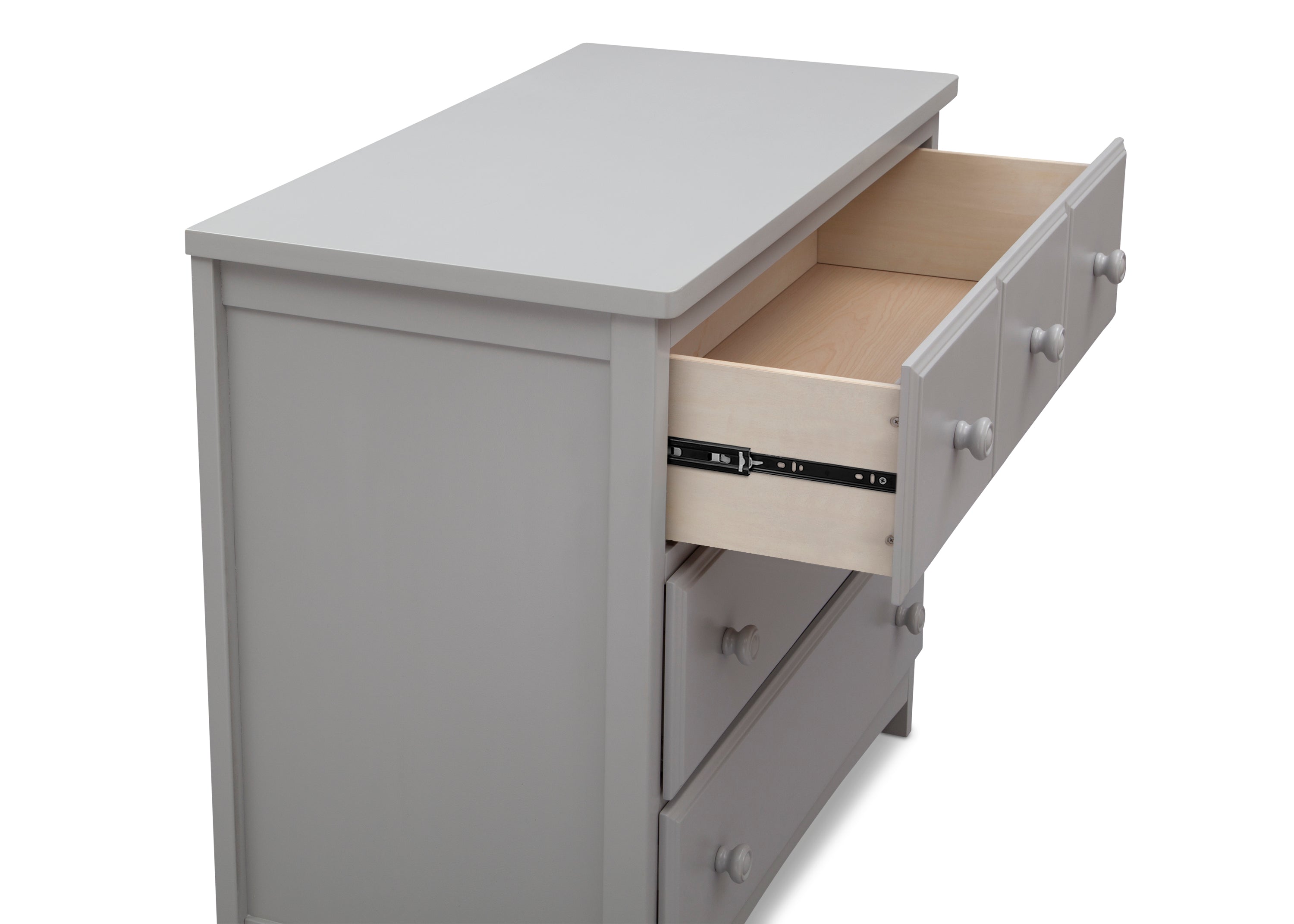 3 Drawer Dresser with Interlocking Drawers - Sturdy Wooden Bedroom Storage Organizer for Clothes, Accessories & Home Decor | Perfect for Bedroom, Nursery & Dorm Room Organization