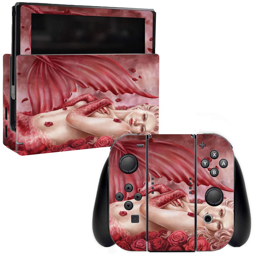 MightySkins Vinyl Decal Wrap Cover for Nintendo Switch - Sea of Roses Design | Protective & Durable Skin | Easy to Apply & Remove | Made in USA | Perfect for Gaming, Travel & Personalization