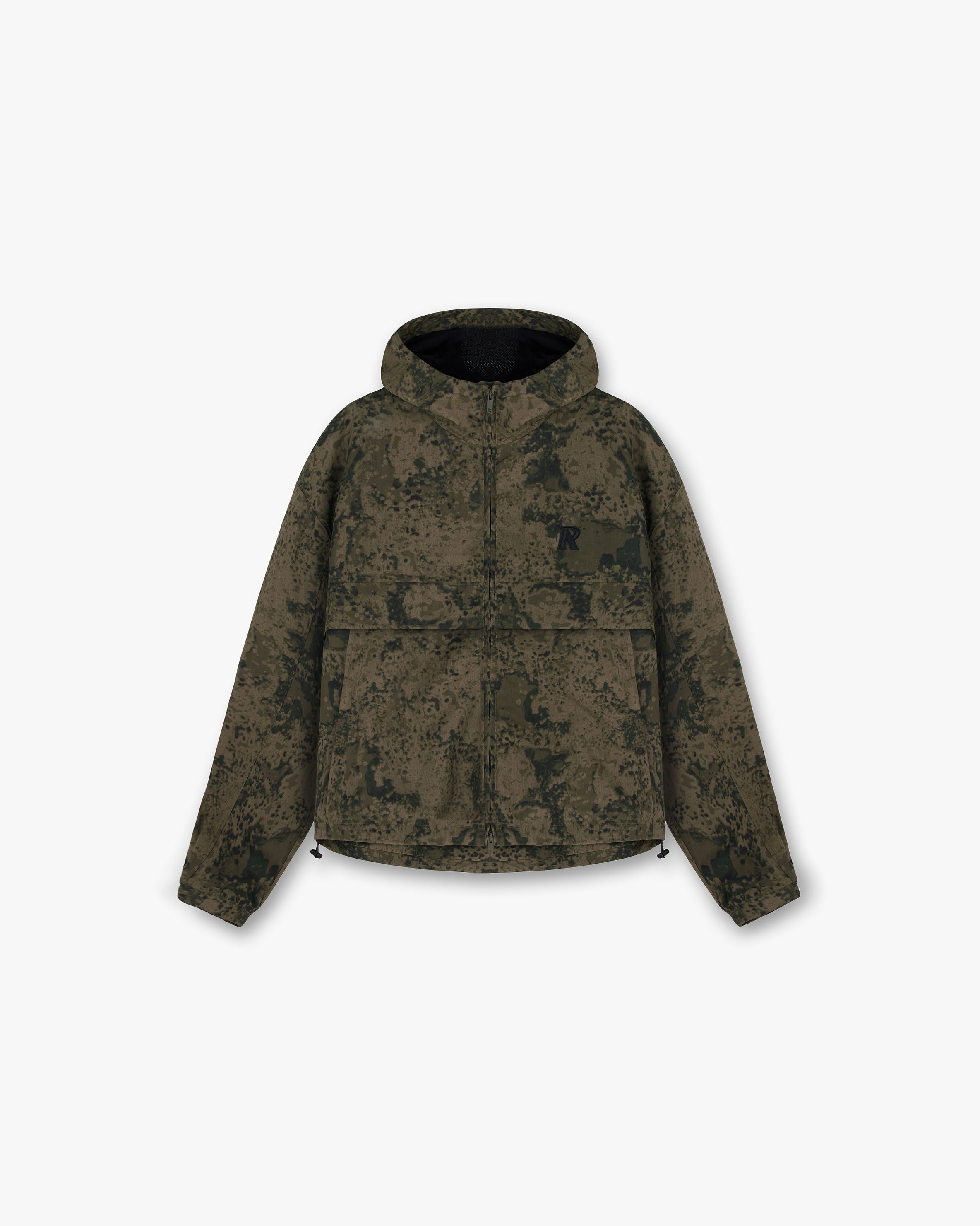 Men's Camo Hooded Track Jacket - Lightweight Athletic Zip Up Jacket for Running, Gym & Outdoor Sports
