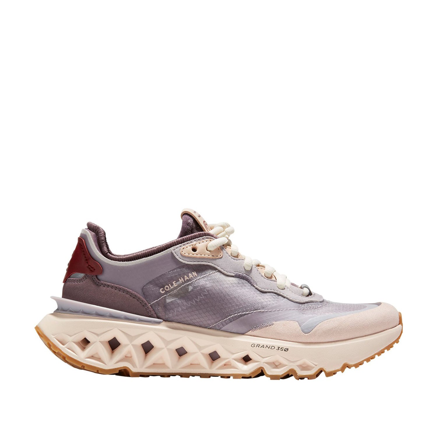Cole Haan Women's 5.Zerogrand Runner - Lightweight Comfortable Sneakers in Purple Slate/Tan for Walking, Running & Casual Wear