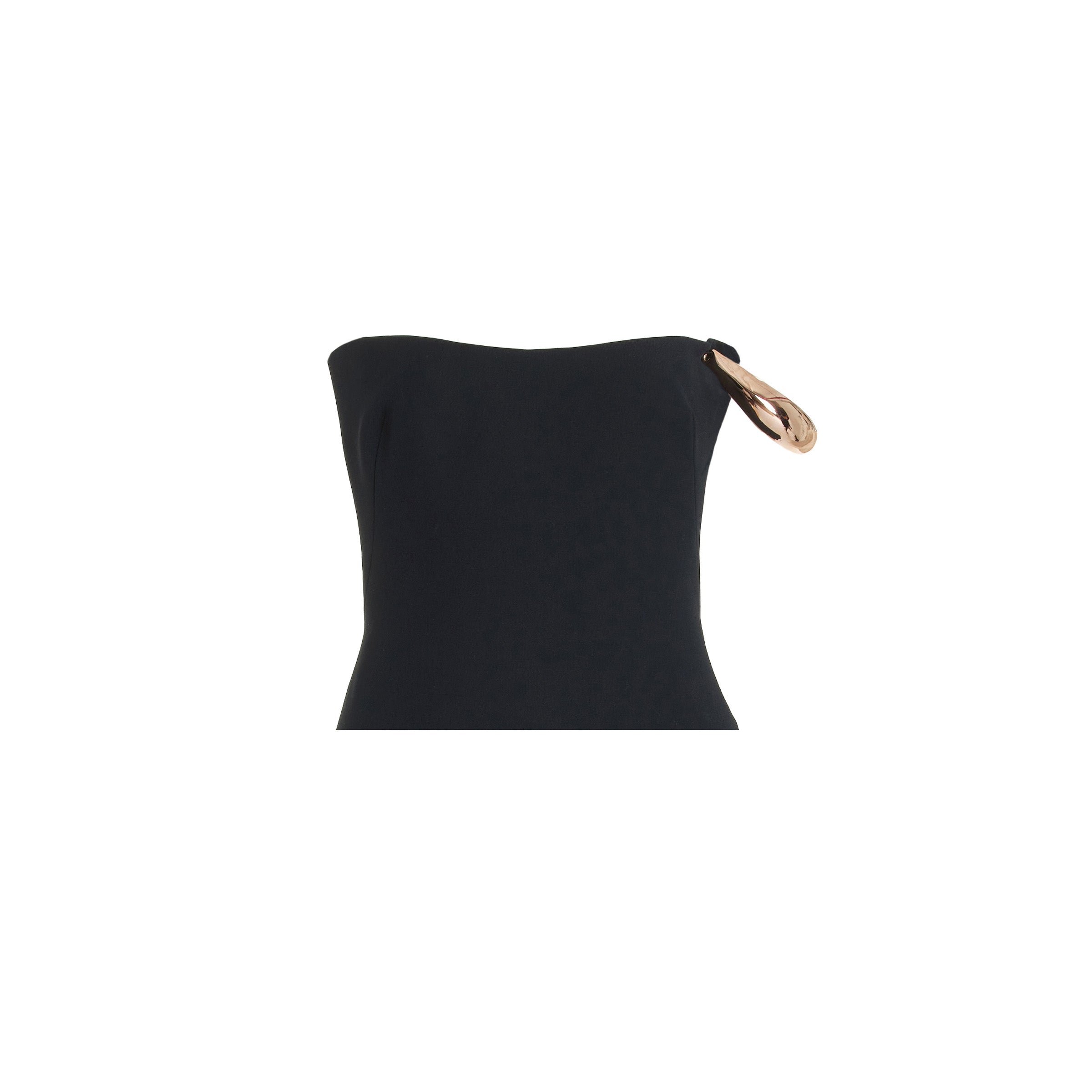 Laurel Top in Black Wool Silk Cady - Elegant Women's Blouse for Work, Office & Special Occasions