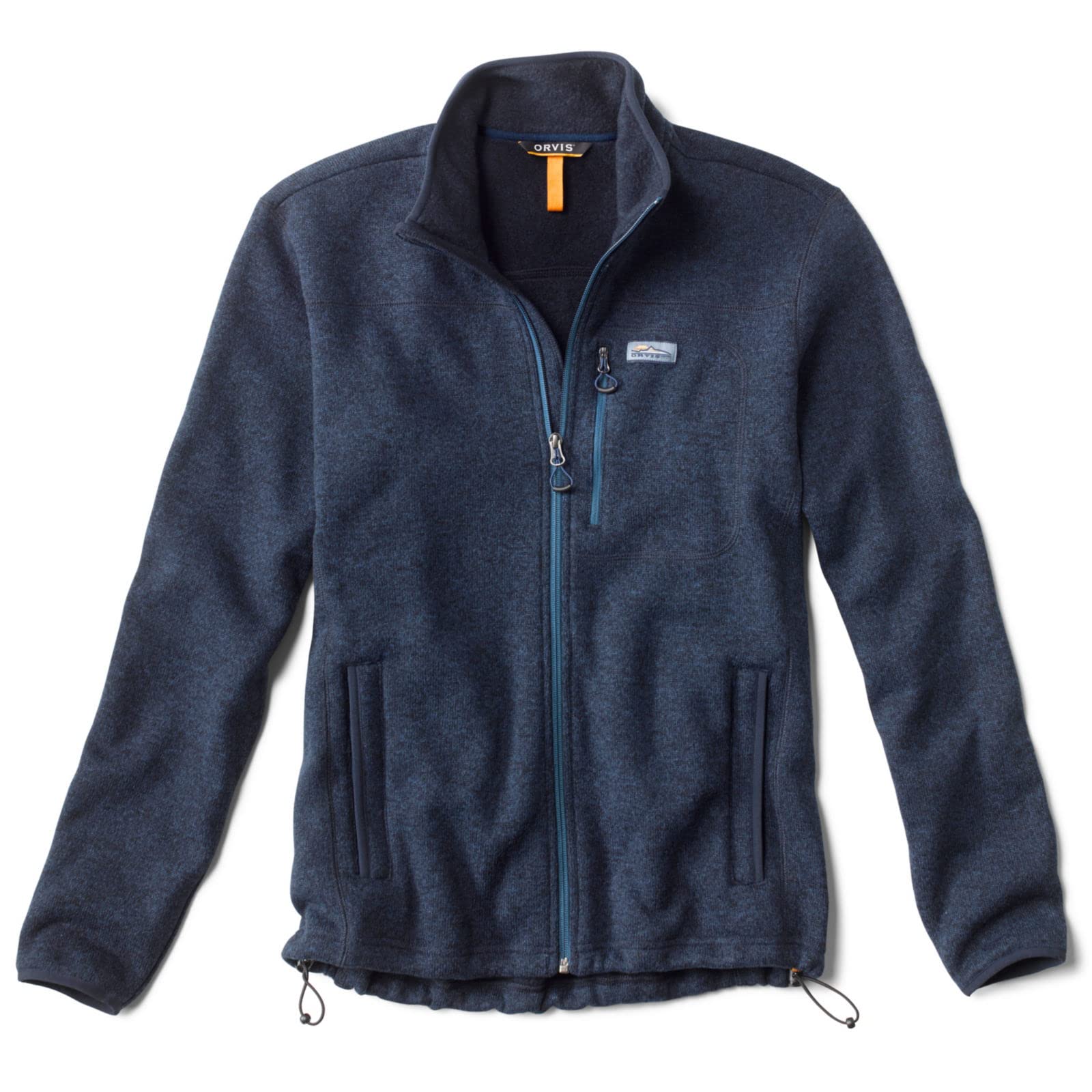 Orvis Men's Recycled Sweater Fleece Jacket - Eco-Friendly Warm Pullover for Outdoor Activities, Hiking & Casual Wear