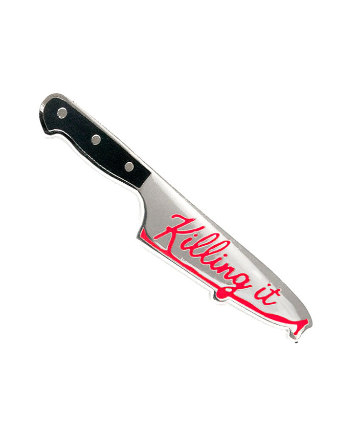 Killing It Knife Pin - Premium Stainless Steel Knife Lapel Pin for Chefs, Butchers & Culinary Enthusiasts - Perfect for Kitchen, BBQ & Cooking Events