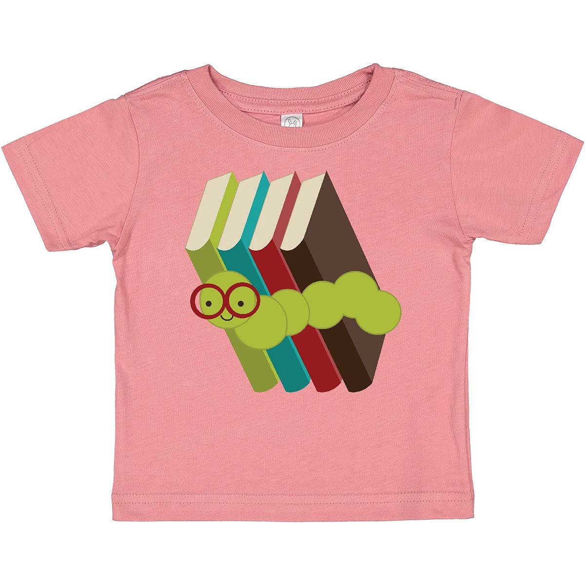 Inktastic Bookworm Reading Baby T-Shirt - Cute Book Lover Outfit for Toddlers & Infants - Perfect for Library Visits, Storytime & Book-Themed Parties