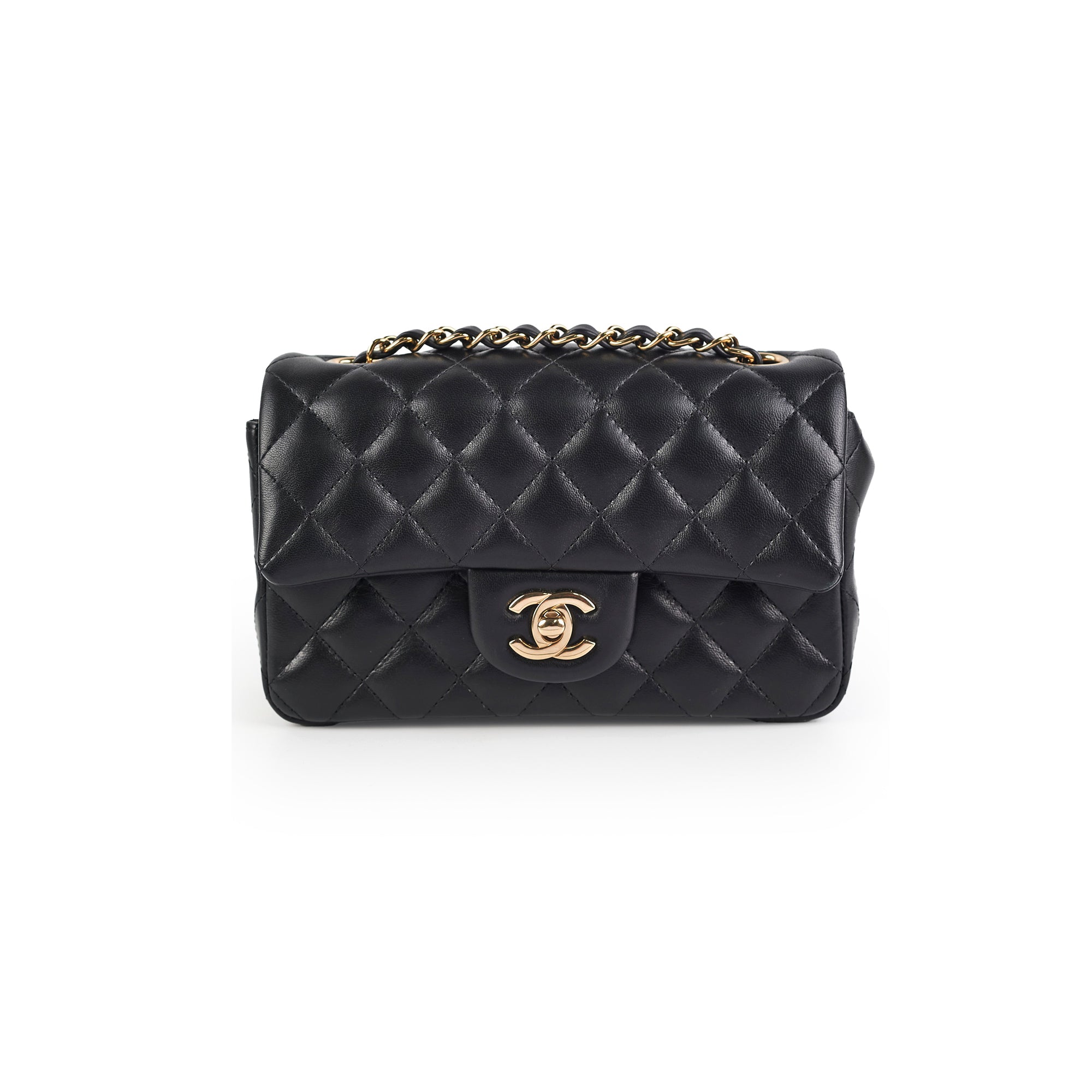 Chanel Mini Rectangular Lambskin Black Crossbody Bag - Luxury Designer Handbag for Women | Perfect for Evening Parties, Date Nights & Special Occasions