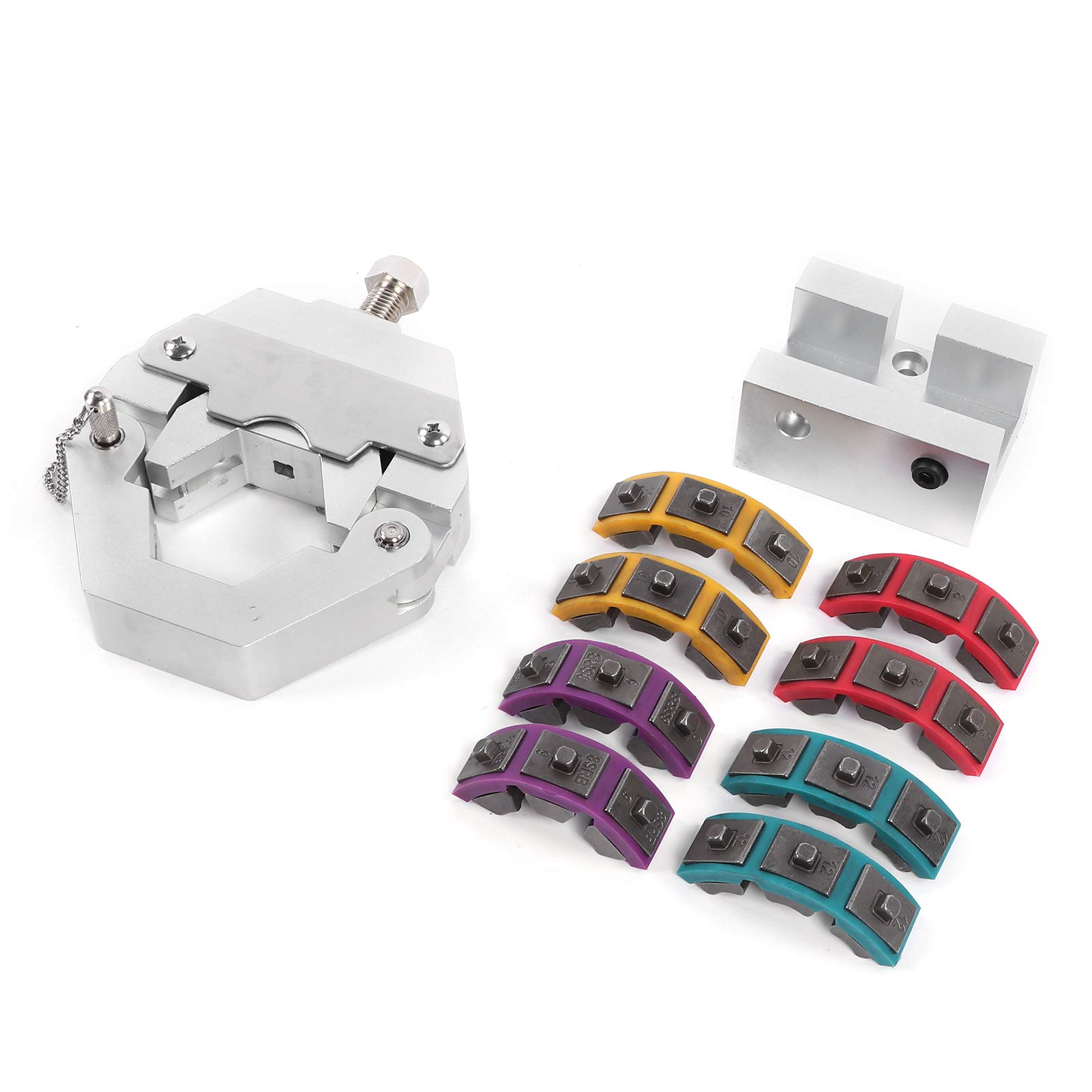 ENZZ Portable A/C Hose Crimper with Dies - Lightweight Automotive Tool for Car Parts, Ideal for Auto Repair and Maintenance