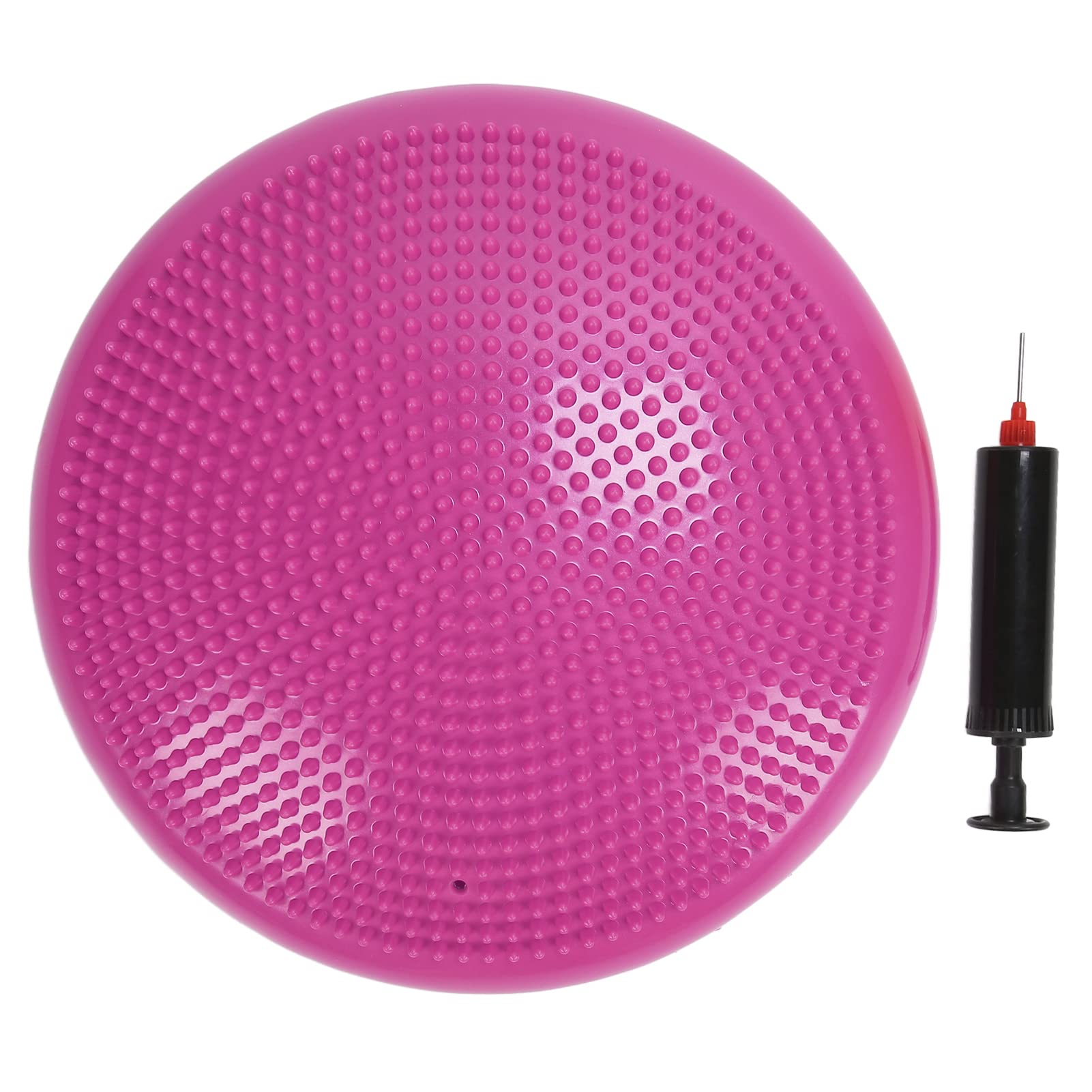 Agatige Balance Disc Cushion Mat with Yoga Massage Ball - Non-Slip Fitness Exercise Training Pad for Core Strength, Stability & Rehabilitation - Perfect for Home Gym, Office Chair or Physical Therapy
