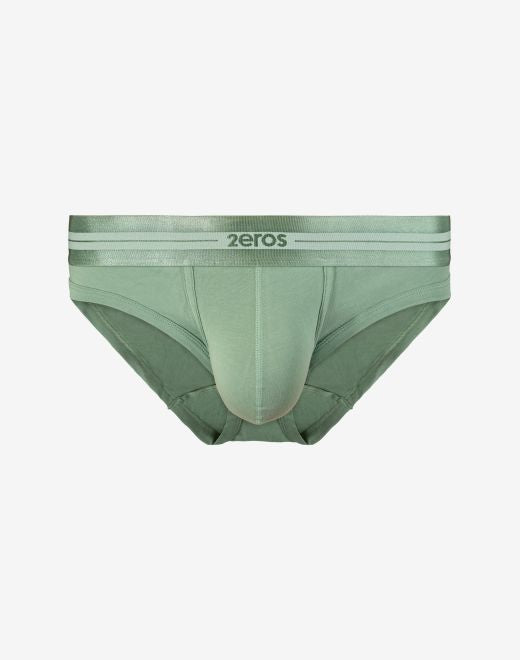 U20 Athena Brief Underwear for Women - Soft Comfortable Cotton Panties in Shale Green - Perfect for Everyday Wear, Yoga & Lounge