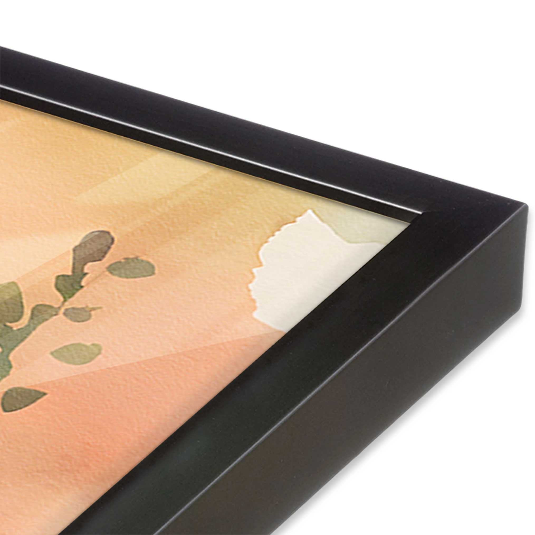 Blossoms and Sunrise Glow Print - Floral Wall Art for Home Decor | Perfect for Living Room, Bedroom & Office Aesthetic