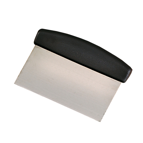 Stainless Steel Browne 4 x 6 Dough Scraper - Perfect for Baking, Cooking & Pastry Making | Durable Kitchen Tool for Bread, Pizza & Cookie Dough