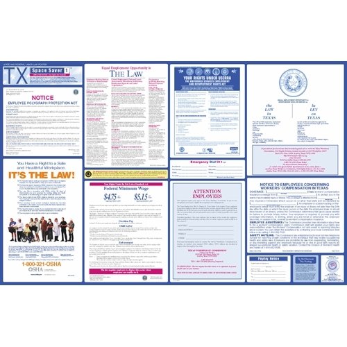 Brady 106391 Montana State & Federal Labor Law Poster - 3 Sets | OSHA Compliant Workplace Safety Signs for Offices & Businesses