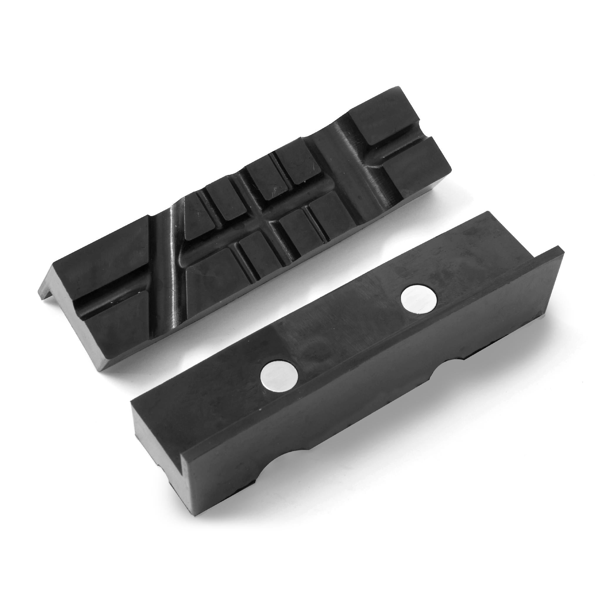 WEN VJT404 4.5-Inch Universal Soft Grip Magnetic Vise Jaw Pads (2-Pack) - Perfect for Woodworking, Metalworking & DIY Projects