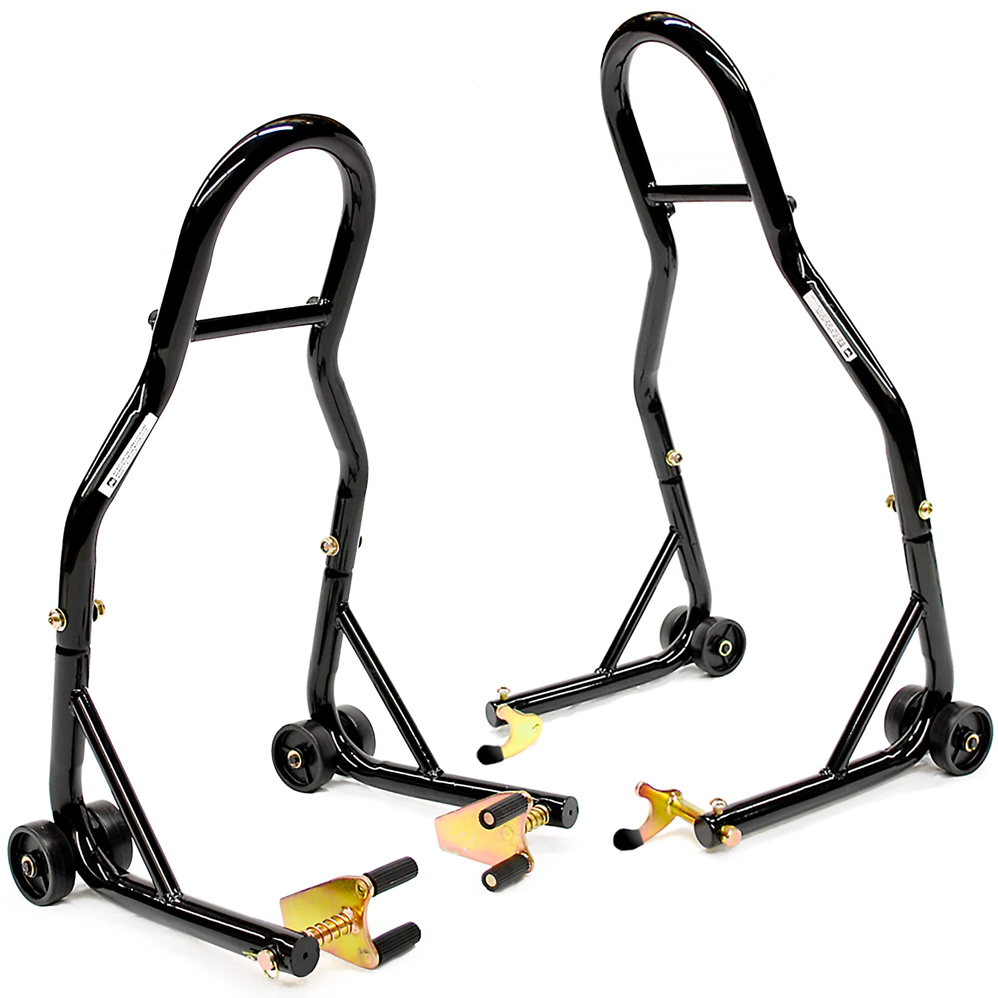 Venom Motorcycle Front & Rear Spool Dual Lift Stand Combo - Compatible with Kawasaki Z1000 Z1 Z1000 (2010+) - Perfect for Garage Maintenance & Bike Storage