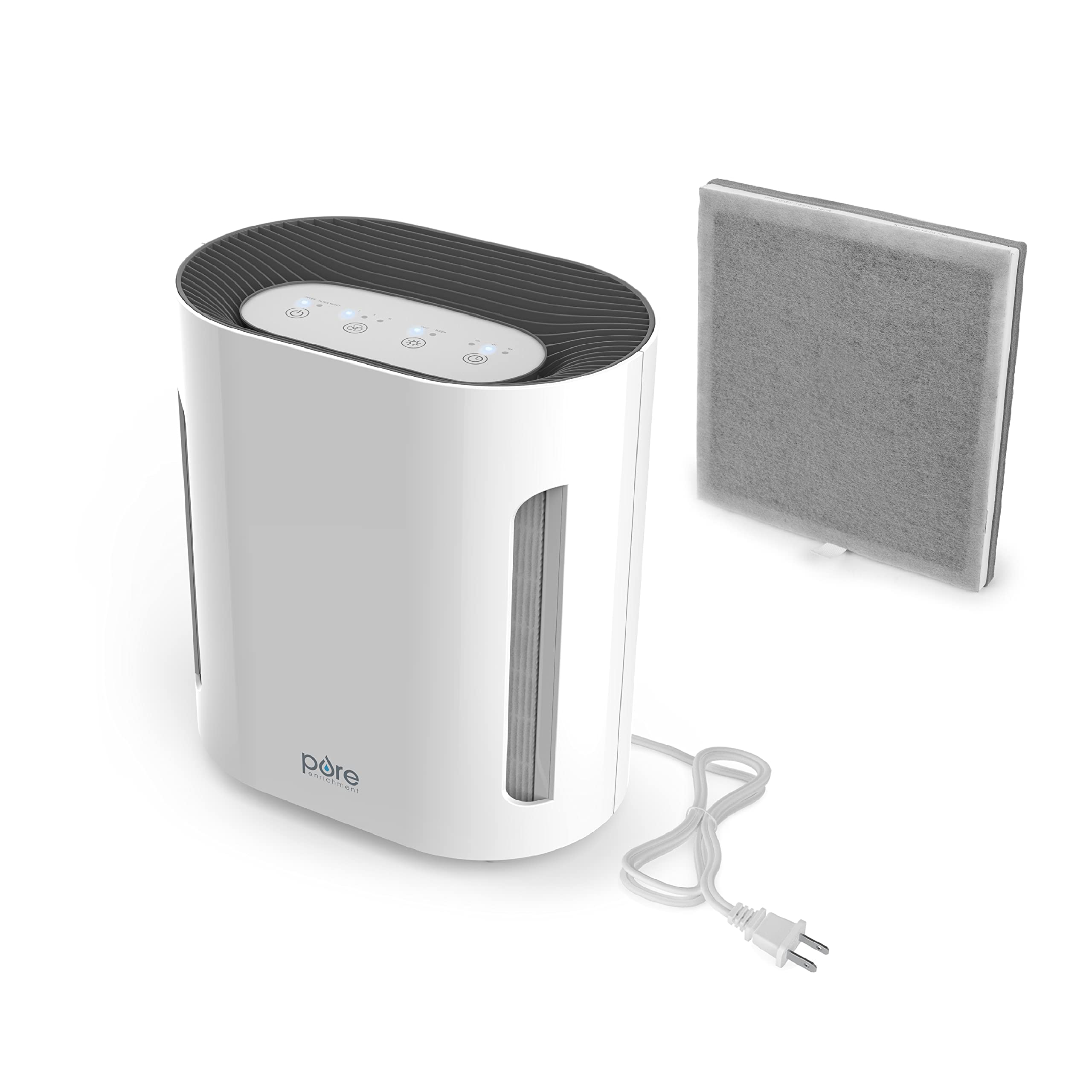 Pure Enrichment PureZone 3-in-1 Air Purifier with True HEPA & UV-C Light - Eliminates Allergens, Pet Dander, Smoke & Odors - Perfect for Bedrooms, Offices & Homes with Pets