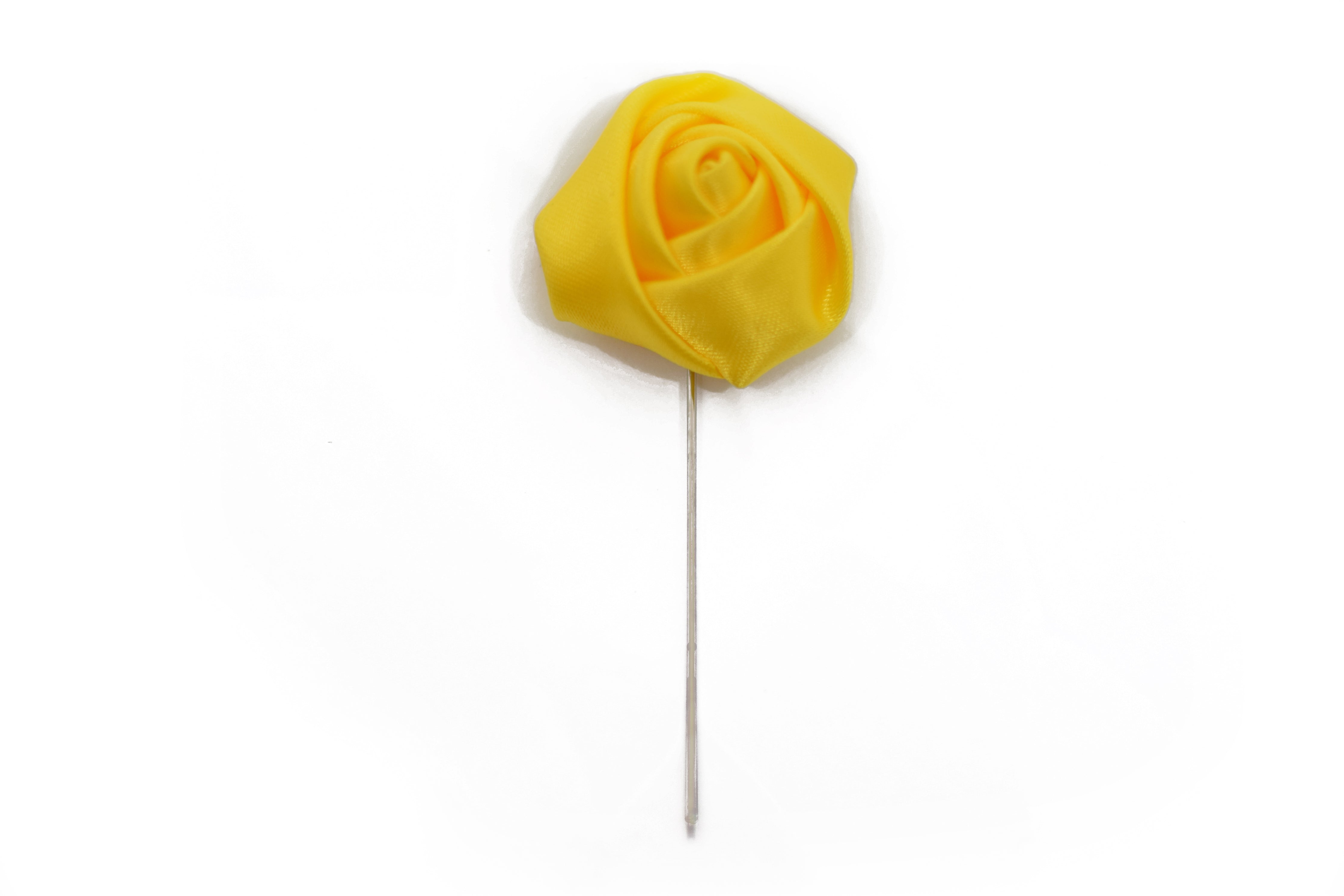 Yellow Rose Lapel Pin - Elegant Floral Brooch for Suits, Jackets & Blazers - Perfect for Weddings, Prom & Formal Events