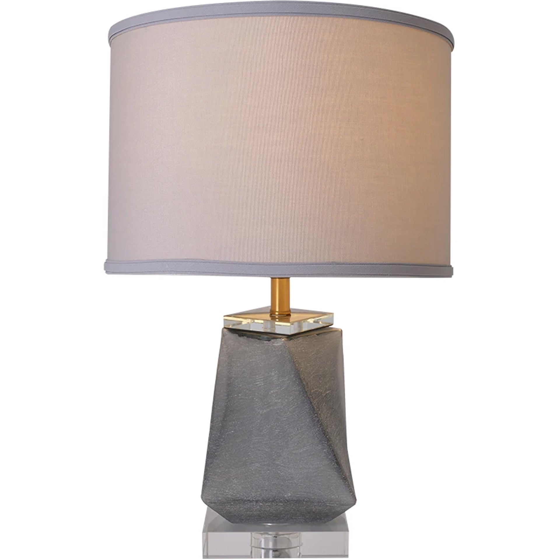 Calla Little Twist Frosted Glass Table Lamp - 24