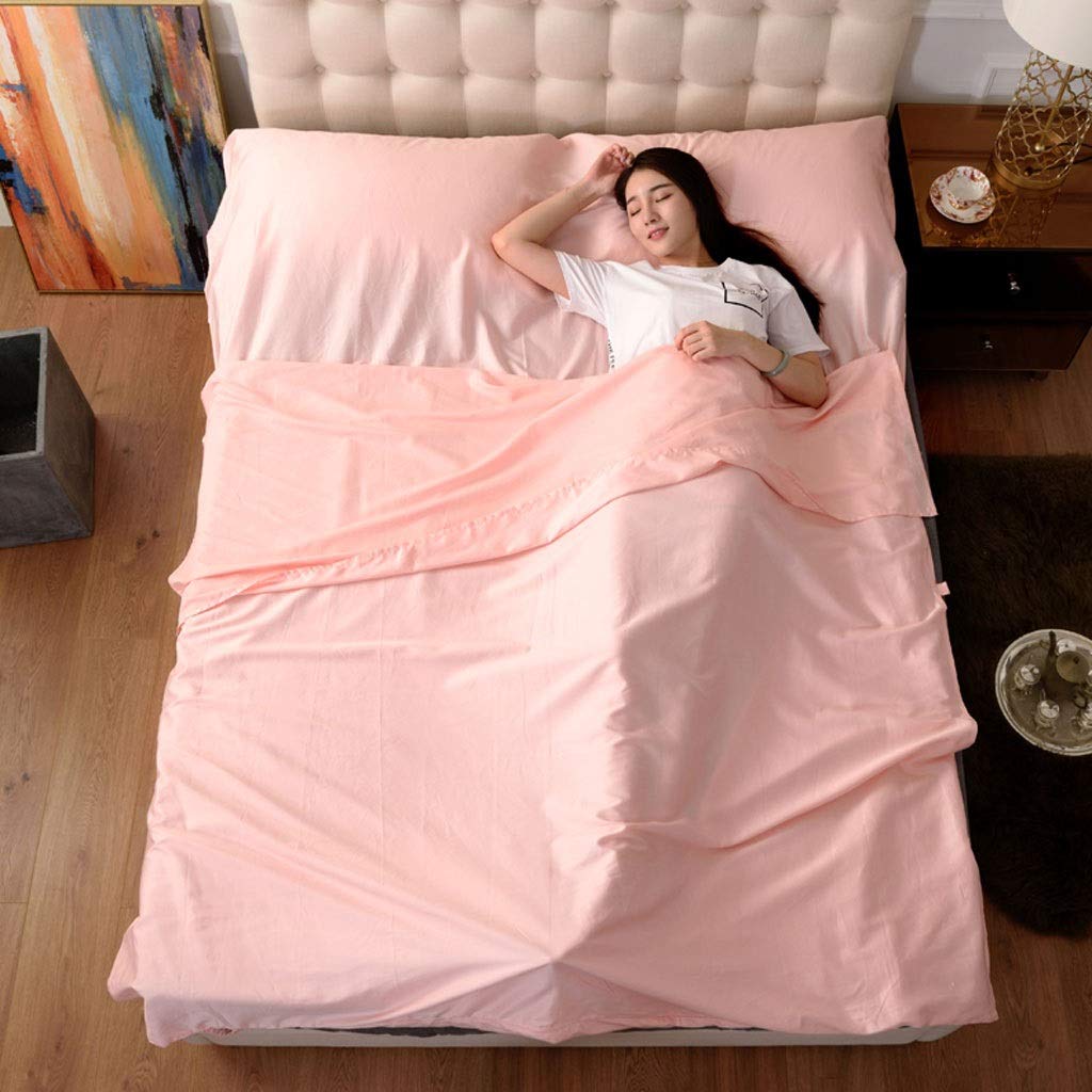Wang Cotton Sleeping Bag Liner - Portable Travel Sheet for Hotels & Camping, Breathable Double Layer Quilt for Comfortable Sleep | Perfect for Backpacking, Hostels & Outdoor Adventures