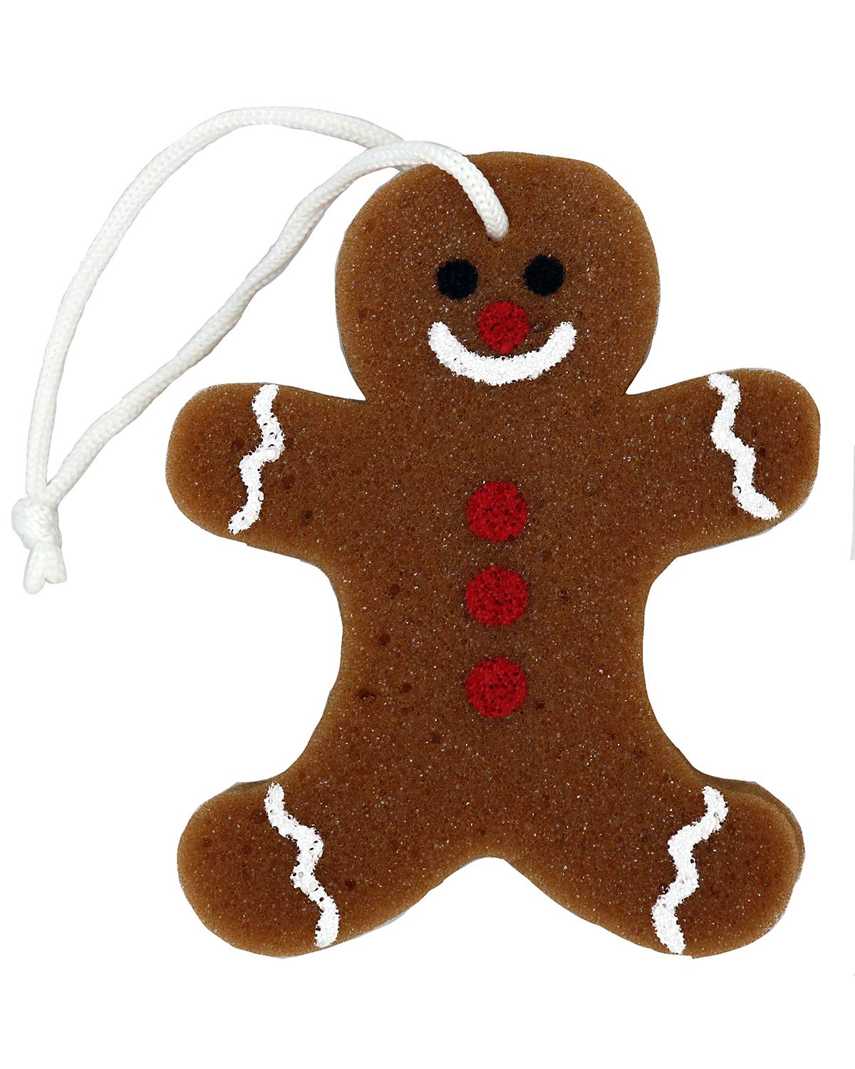 Premium Soft & Safe Animal-Shaped Bath Sponge for Kids & Babies - Cute Gingerbread Man Design - Gentle Cleansing for Sensitive Skin - Perfect for Bath Time, Playtime & Baby Shower Gifts