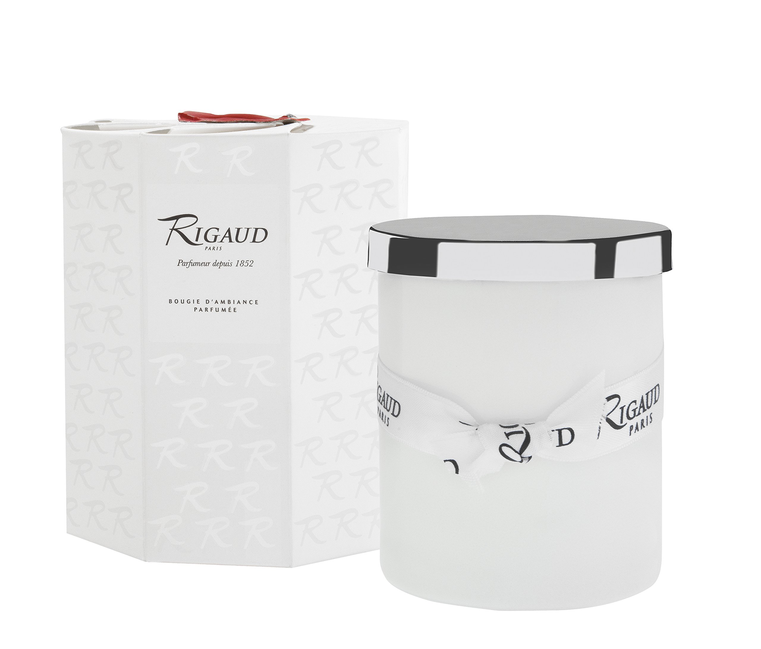 Rigaud Paris The Black and White Collection Gourmandise Candle - Luxury Scented Soy Wax Candle for Home Decor, Romantic Gifts & Spa Relaxation